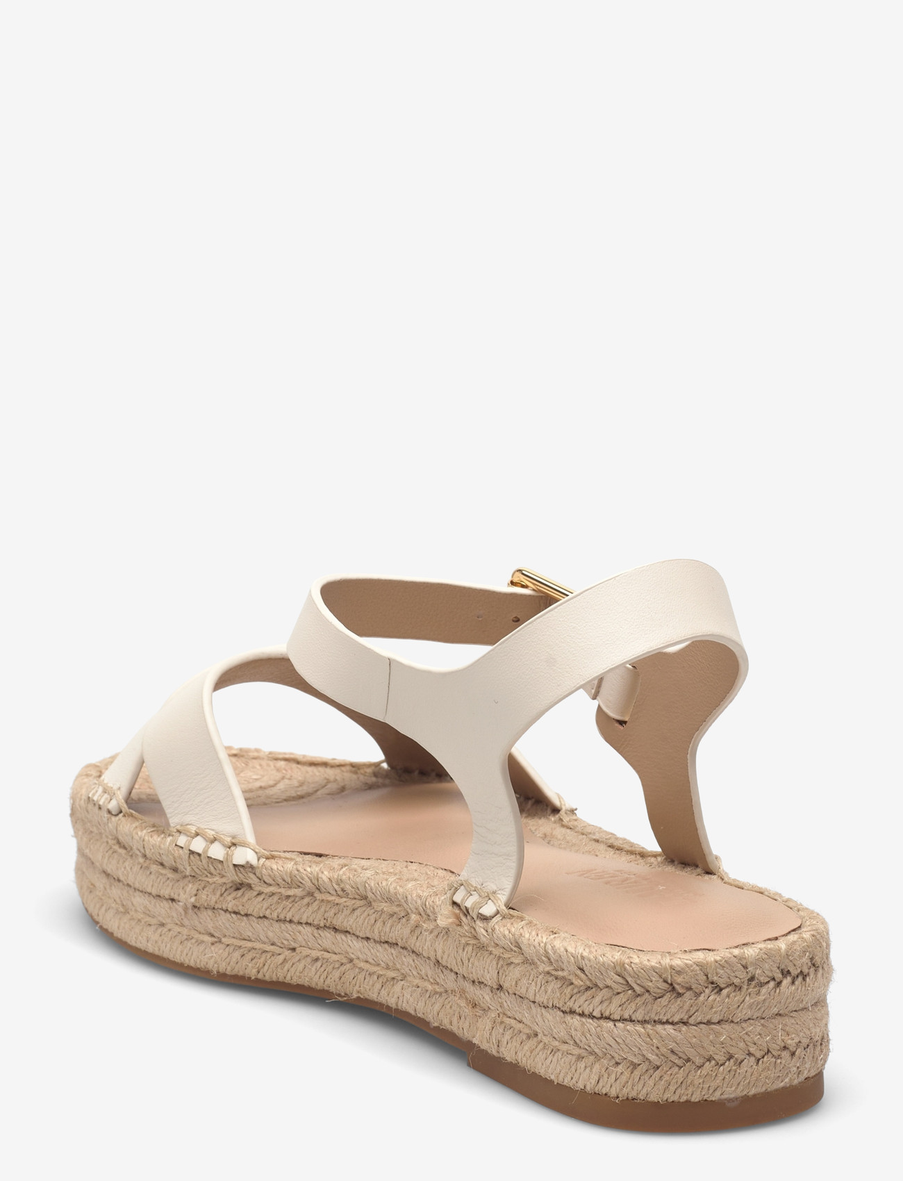Lauren Ralph Lauren - SMOOTH CALF-EMERYN ESPDR-ES-FLT - espadrillos - soft white - 2
