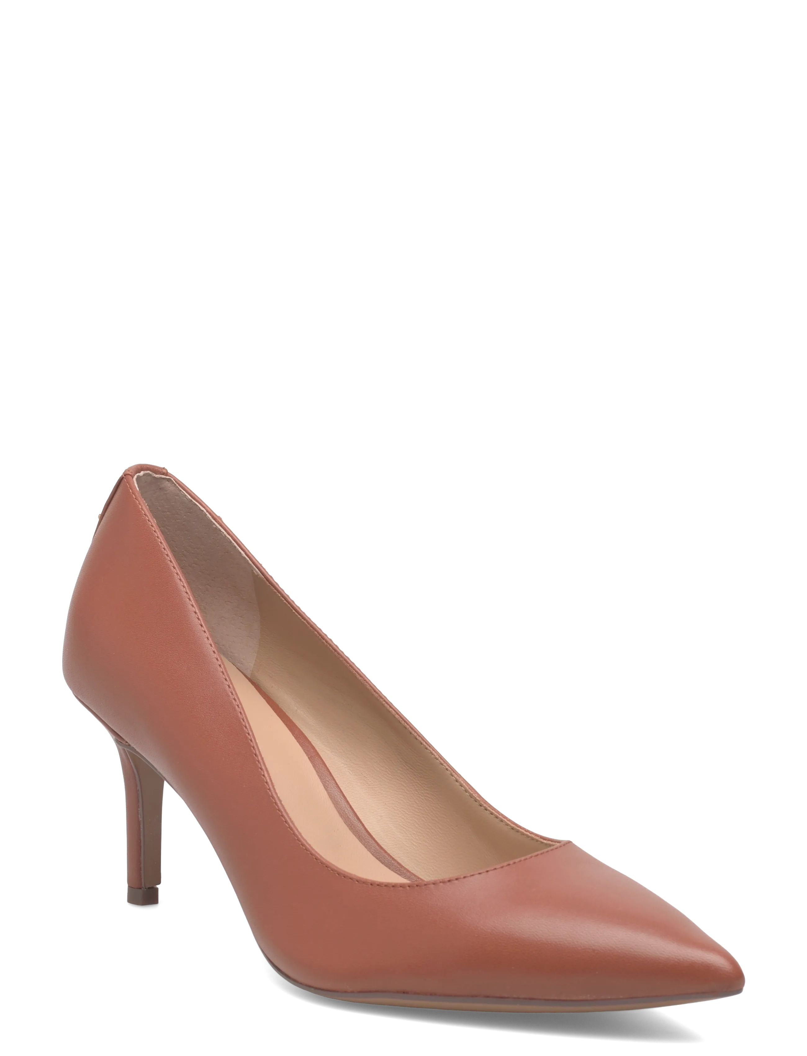 Lauren Ralph Lauren Lanette Leather Pump, 37.5, Brown, Hæle > Pumps, Dame