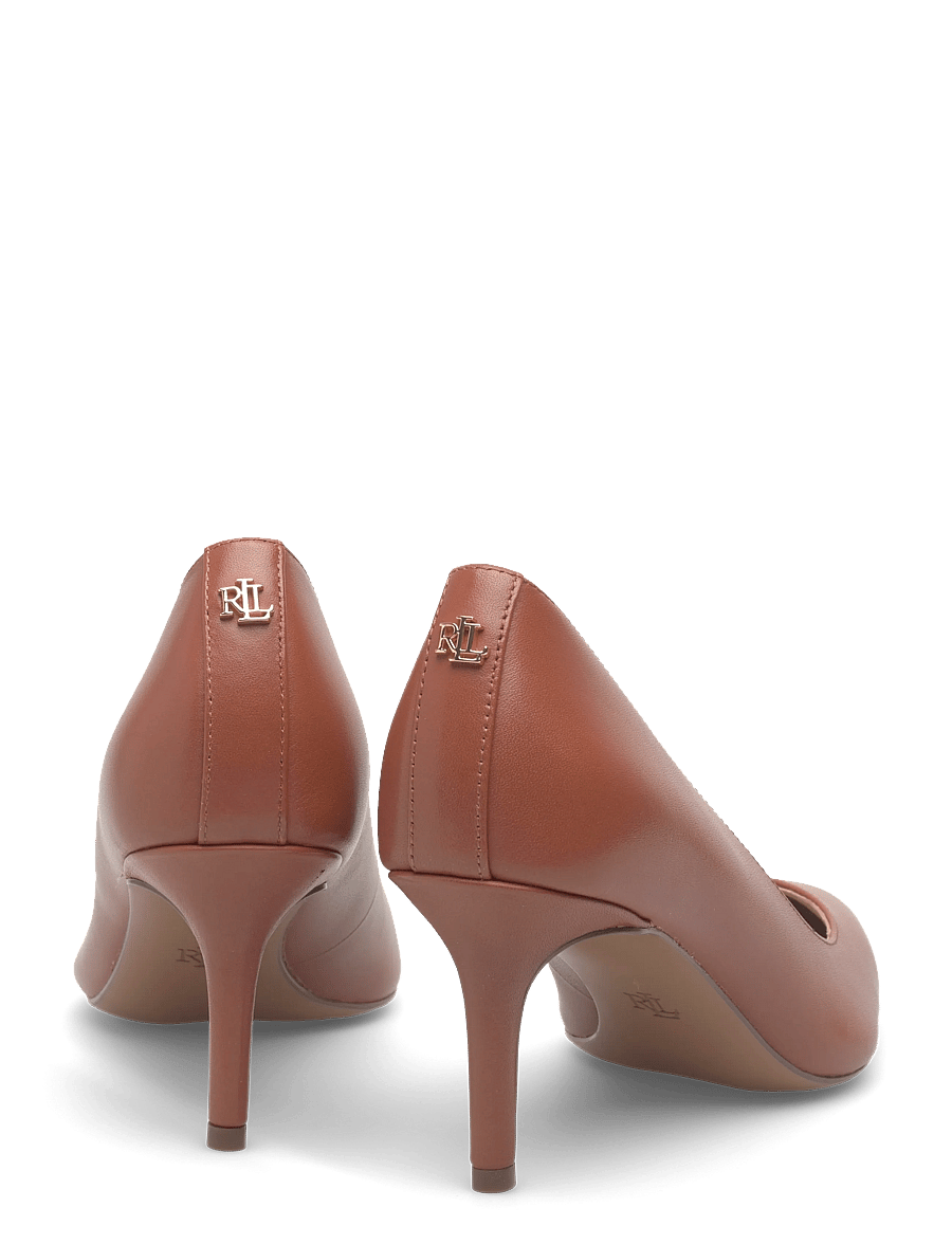 Lauren Ralph Lauren - Lanette Leather Pump - pumps - lauren tan - 4