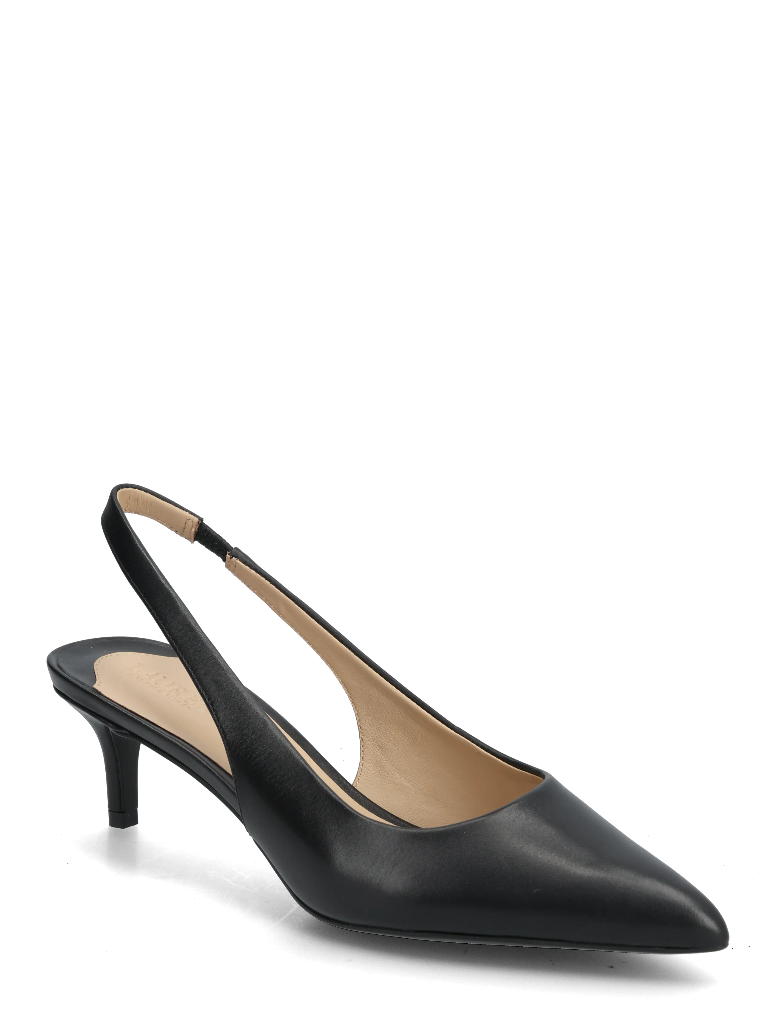 Lauren Ralph Lauren Lolah II Leather Slingback Pump - Avokkaat - BLACK / black