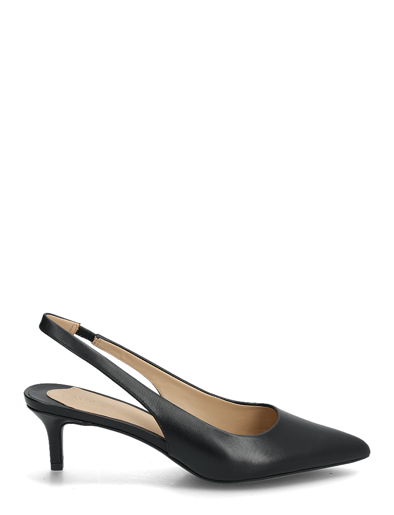 Lauren Ralph Lauren - Lolah II Leather Slingback Pump - högklackade slingbacks - black - 1