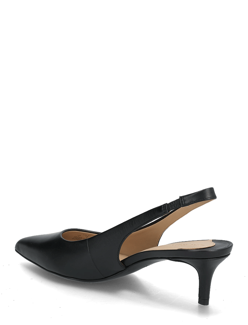 Lauren Ralph Lauren - Lolah II Leather Slingback Pump - högklackade slingbacks - black - 2