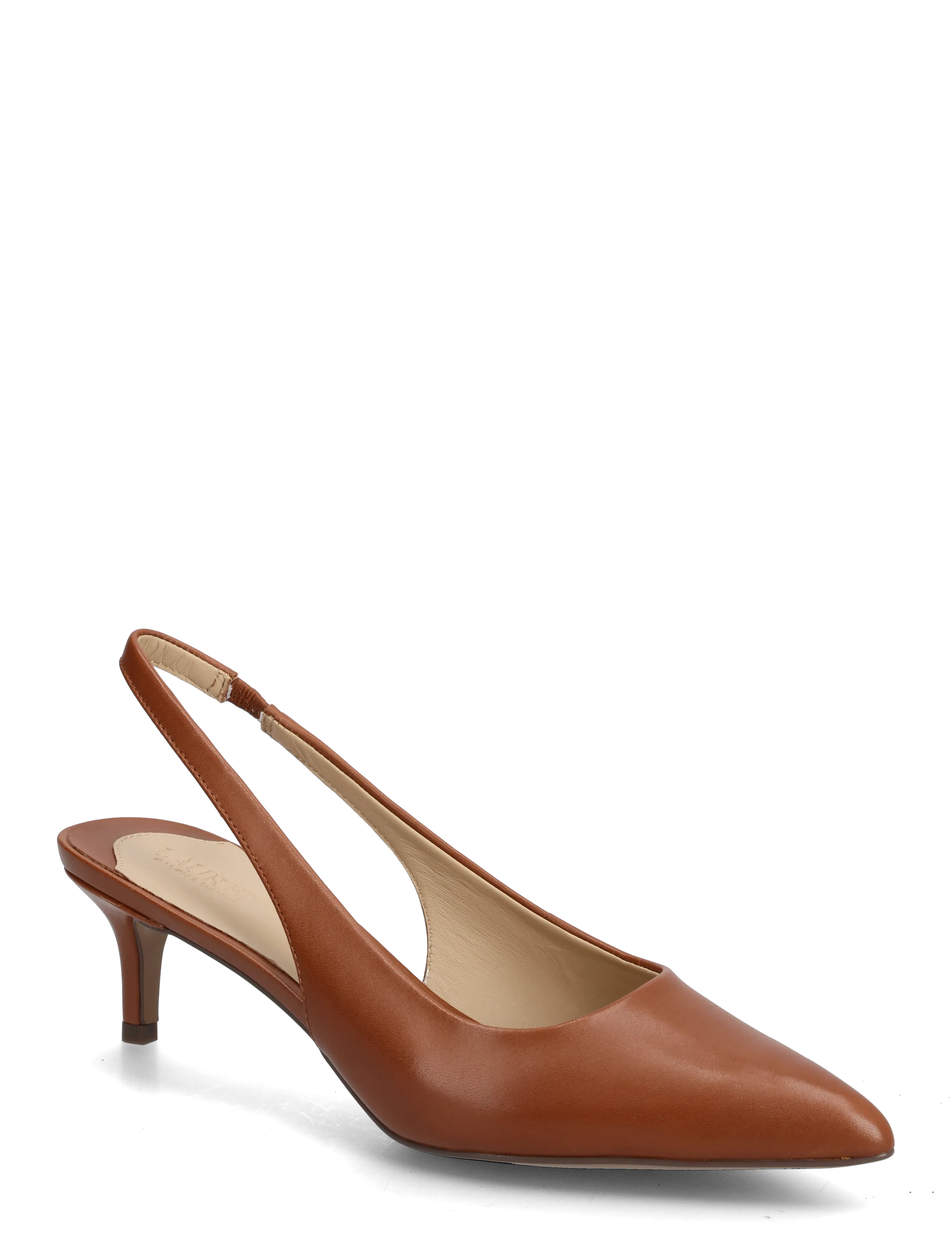 Lauren Ralph Lauren Lolah II Leather Slingback Pump - Pumps - LAUREN TAN / brown
