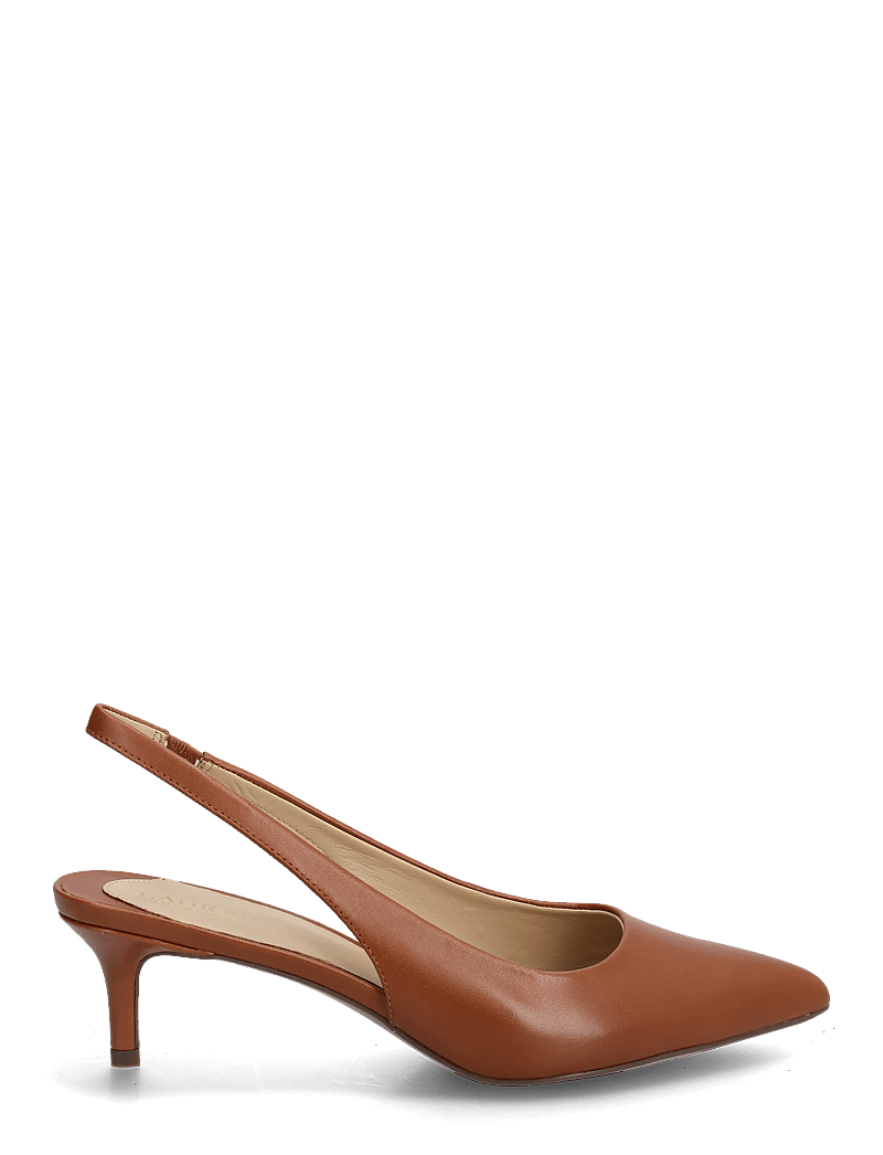 Lauren Ralph Lauren - Lolah II Leather Slingback Pump - högklackade slingbacks - lauren tan - 1