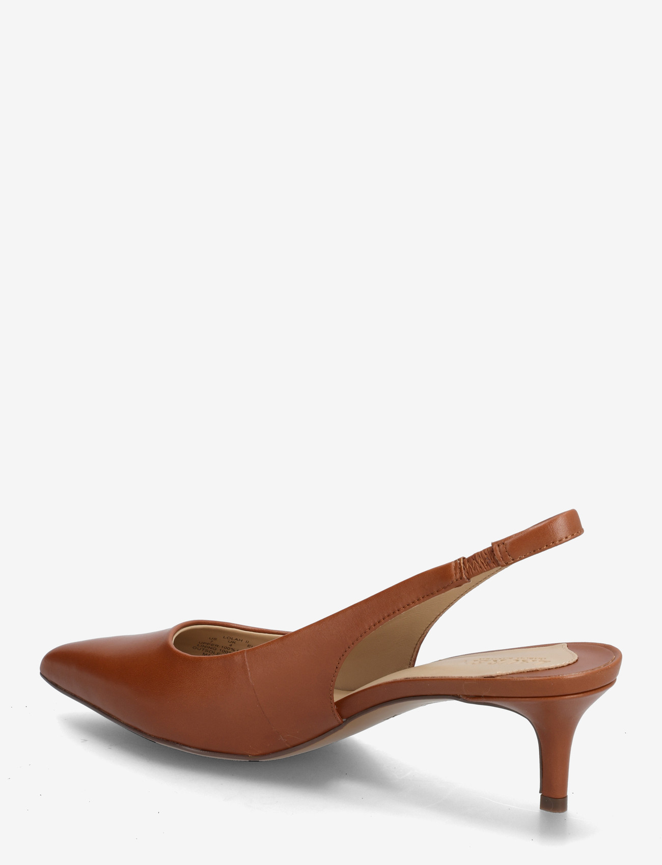 Lauren Ralph Lauren - Lolah II Leather Slingback Pump - högklackade slingbacks - lauren tan - 2