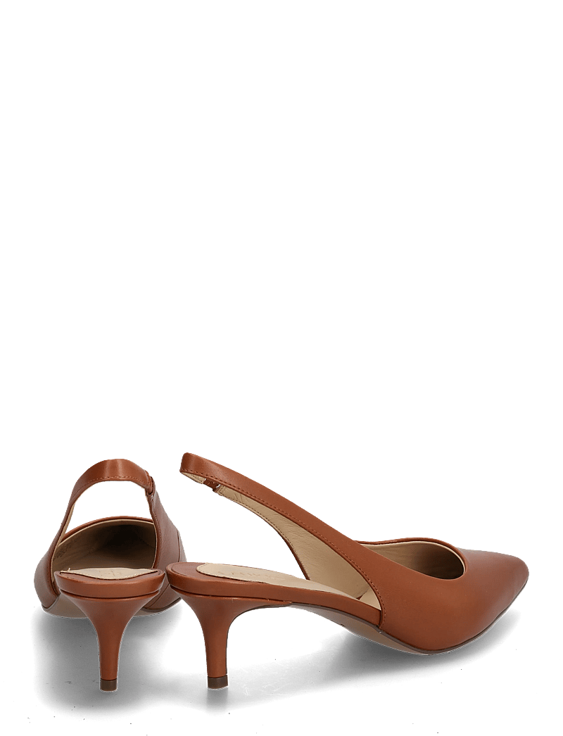 Lauren Ralph Lauren - Lolah II Leather Slingback Pump - högklackade slingbacks - lauren tan - 4