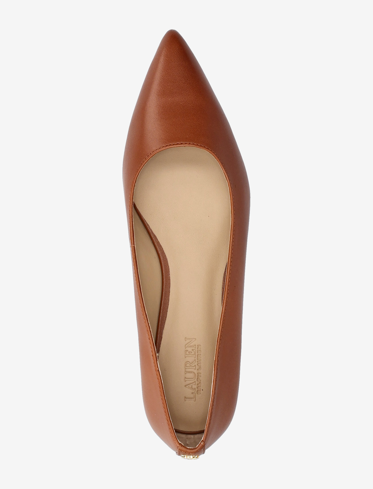 Lauren Ralph Lauren - Londyn Leather Ballet Flat - ballerinaer - lauren tan - 3