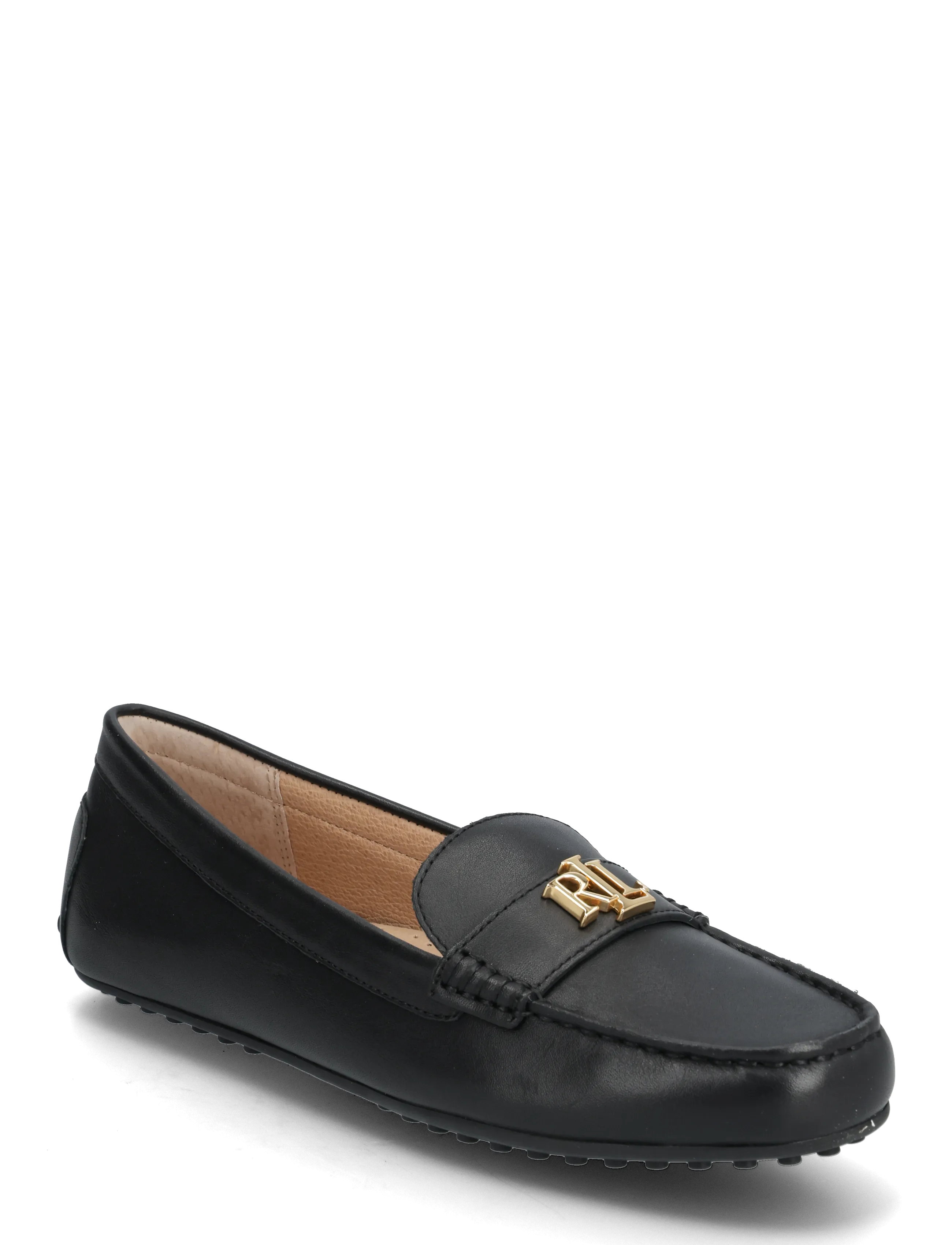 Lauren Ralph Lauren Barnsbury Leather Driver - Kampagne - BLACK / black