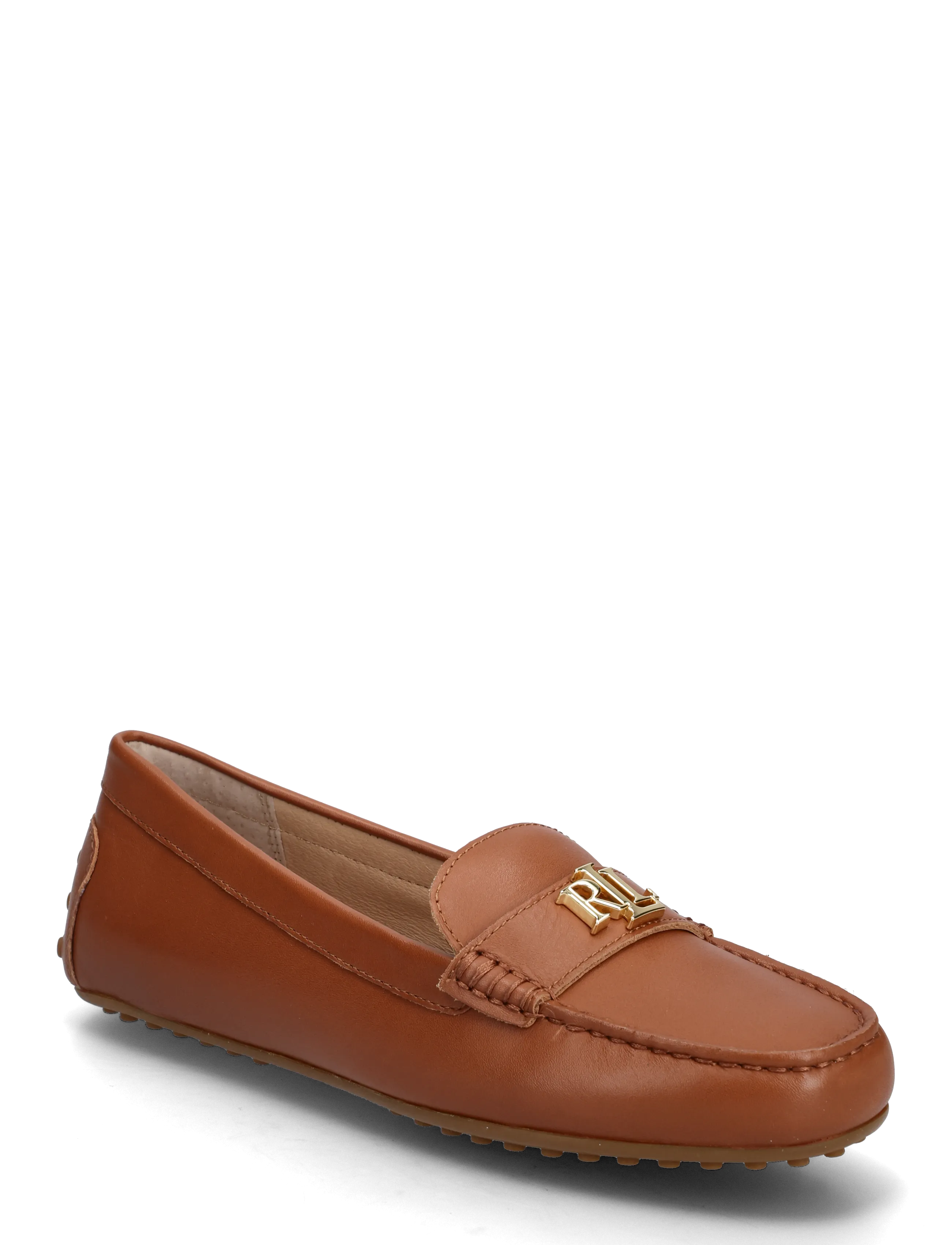 Lauren Ralph Lauren Barnsbury Leather Driver - Loafers - LAUREN TAN / brown