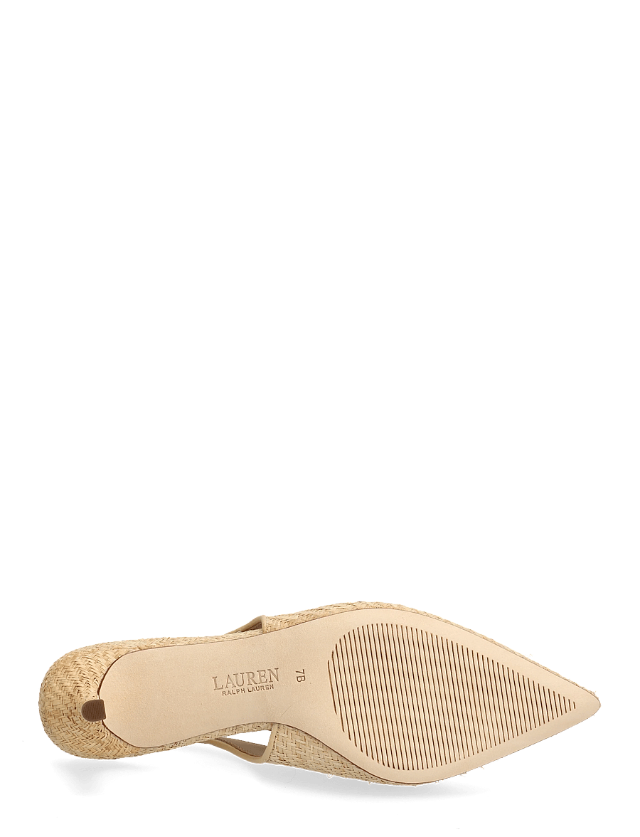 Lauren Ralph Lauren - TEXTURED RAFFIA-LOLAH II-PM-SLG - slingbacks med hæle - natural - 4