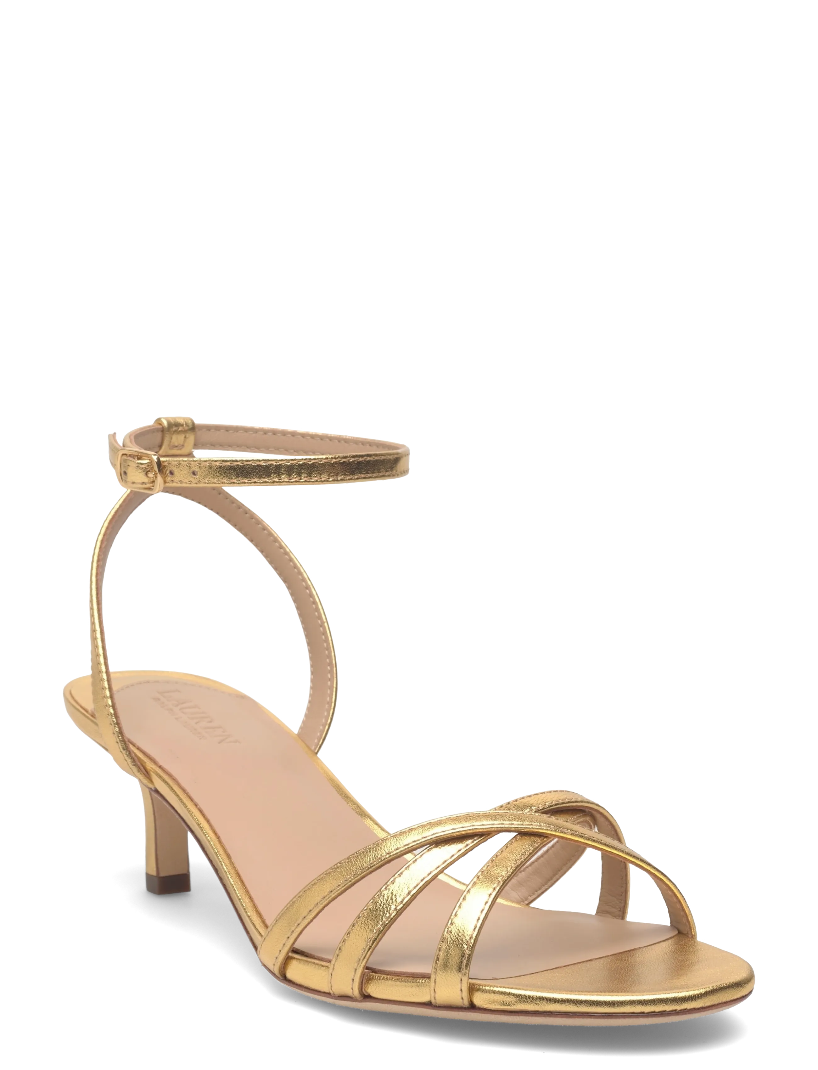 Lauren Ralph Lauren MTLC SHEEP NAPPA-KENDYL KTTN-SN-HES - Heeled sandals - MODERN GOLD / gold