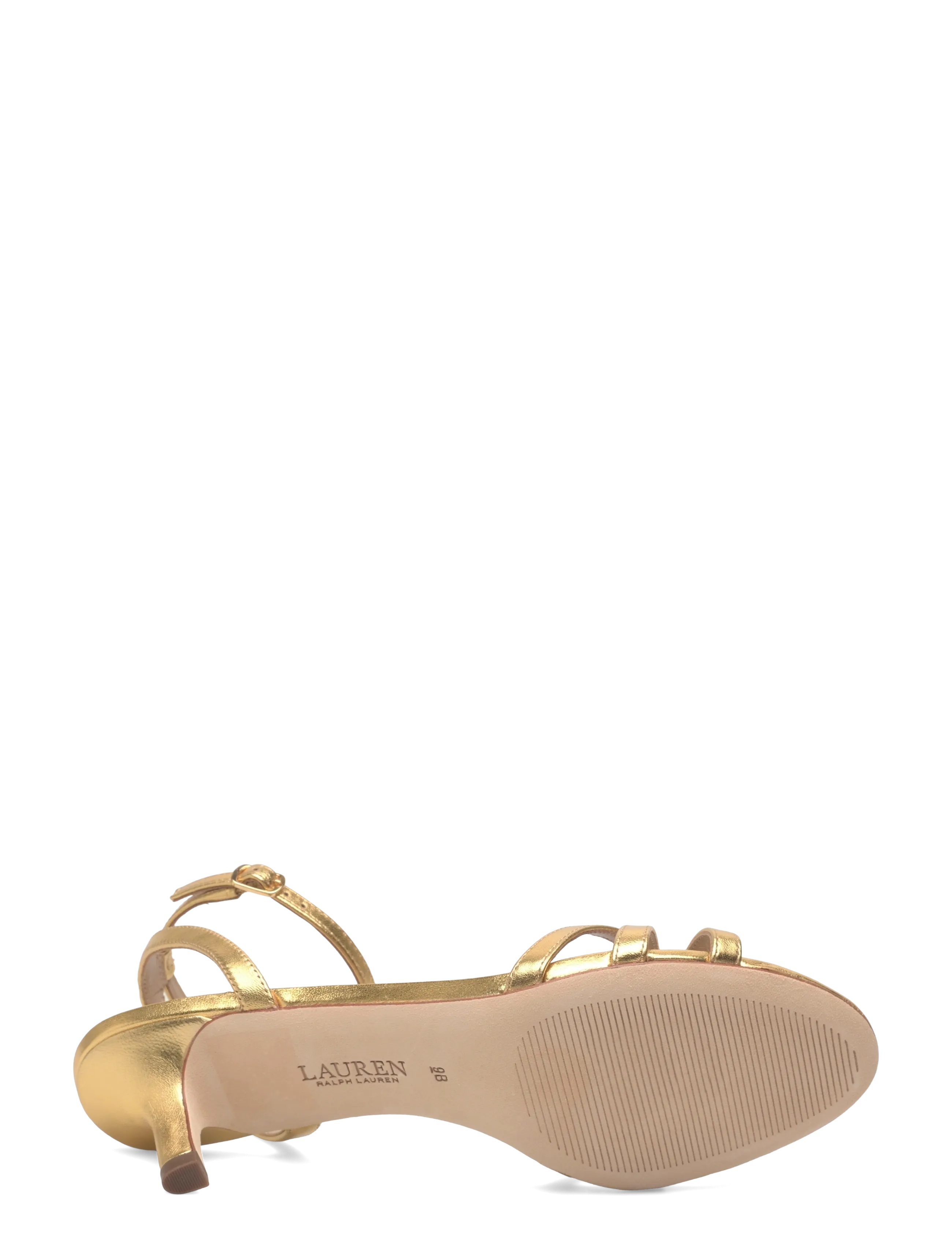 Lauren Ralph Lauren - MTLC SHEEP NAPPA-KENDYL KTTN-SN-HES - sandaler med hæl - modern gold - 4