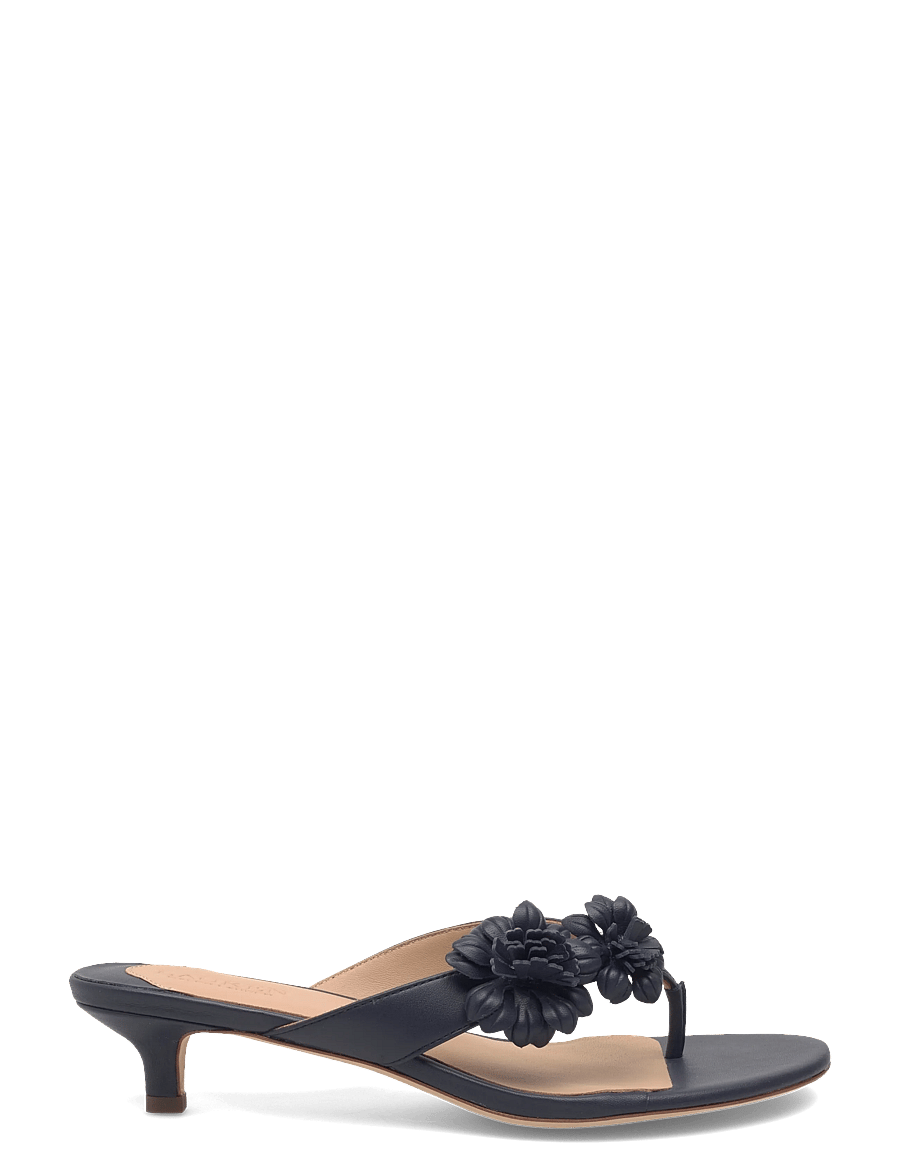 Lauren Ralph Lauren - SOFT NAPPA-FRNCSA FLWR-SN-HES - mules à talons - refined navy - 1