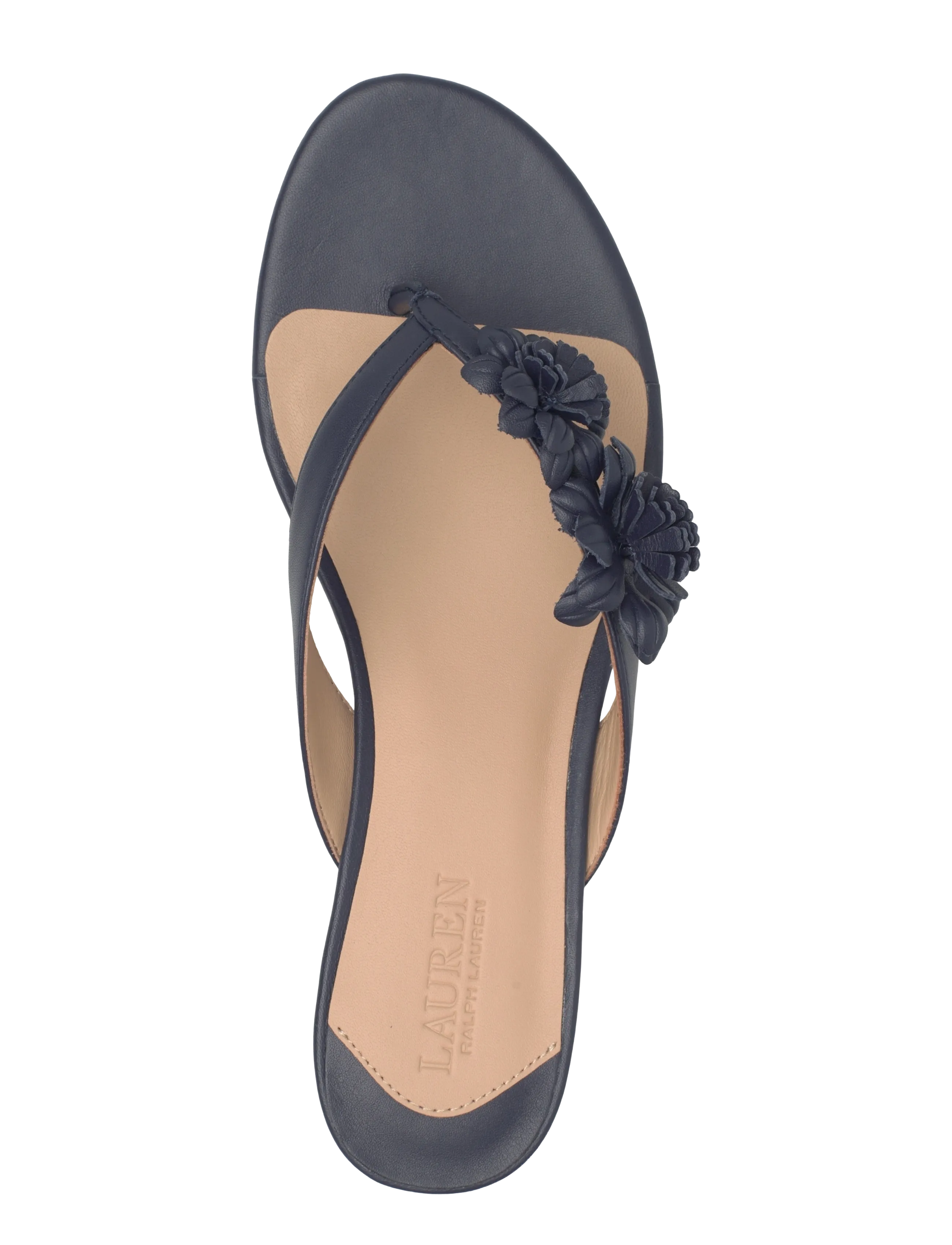Lauren Ralph Lauren - SOFT NAPPA-FRNCSA FLWR-SN-HES - mules à talons - refined navy - 3