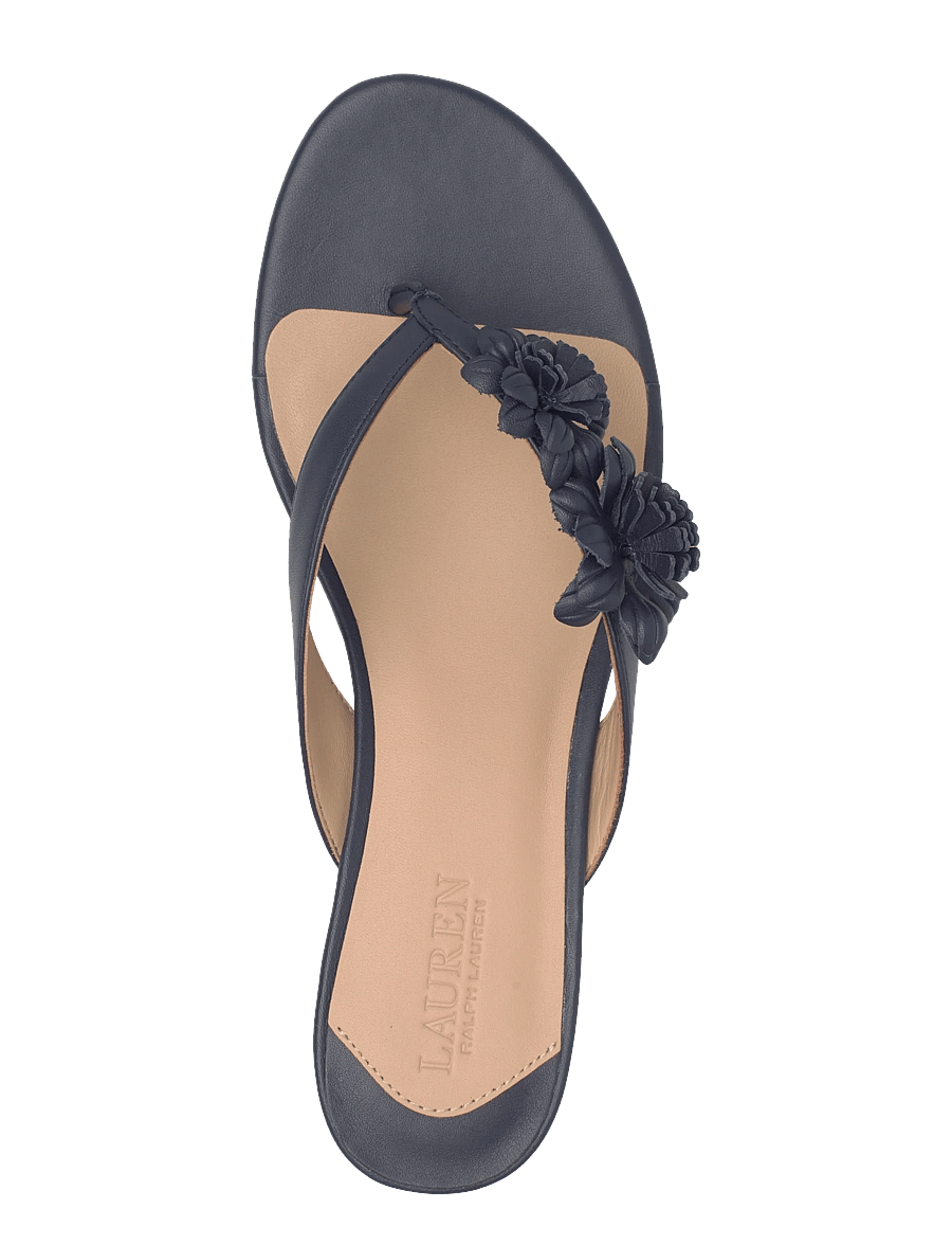 Lauren Ralph Lauren - SOFT NAPPA-FRNCSA FLWR-SN-HES - mules à talons - refined navy - 3