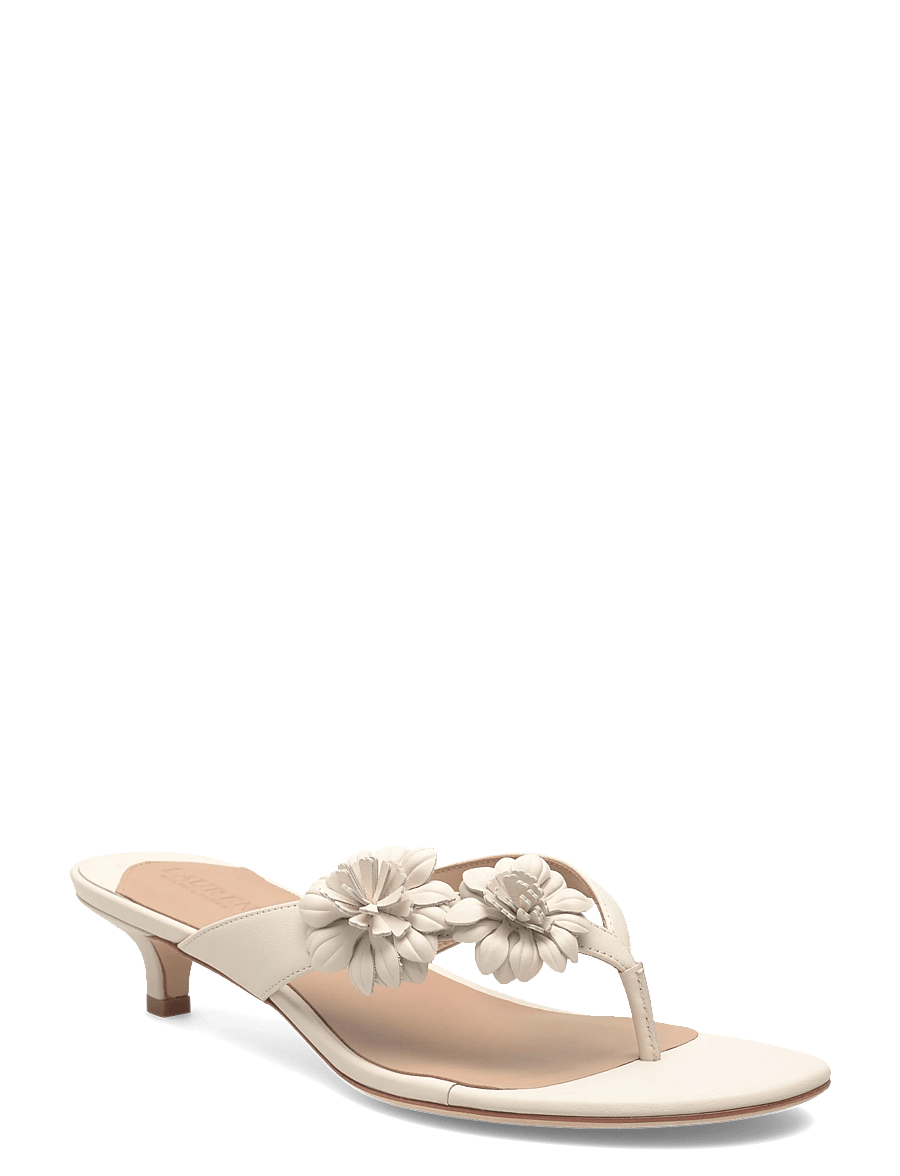 Lauren Ralph Lauren - SOFT NAPPA-FRNCSA FLWR-SN-HES - mules med klack - soft white - 0