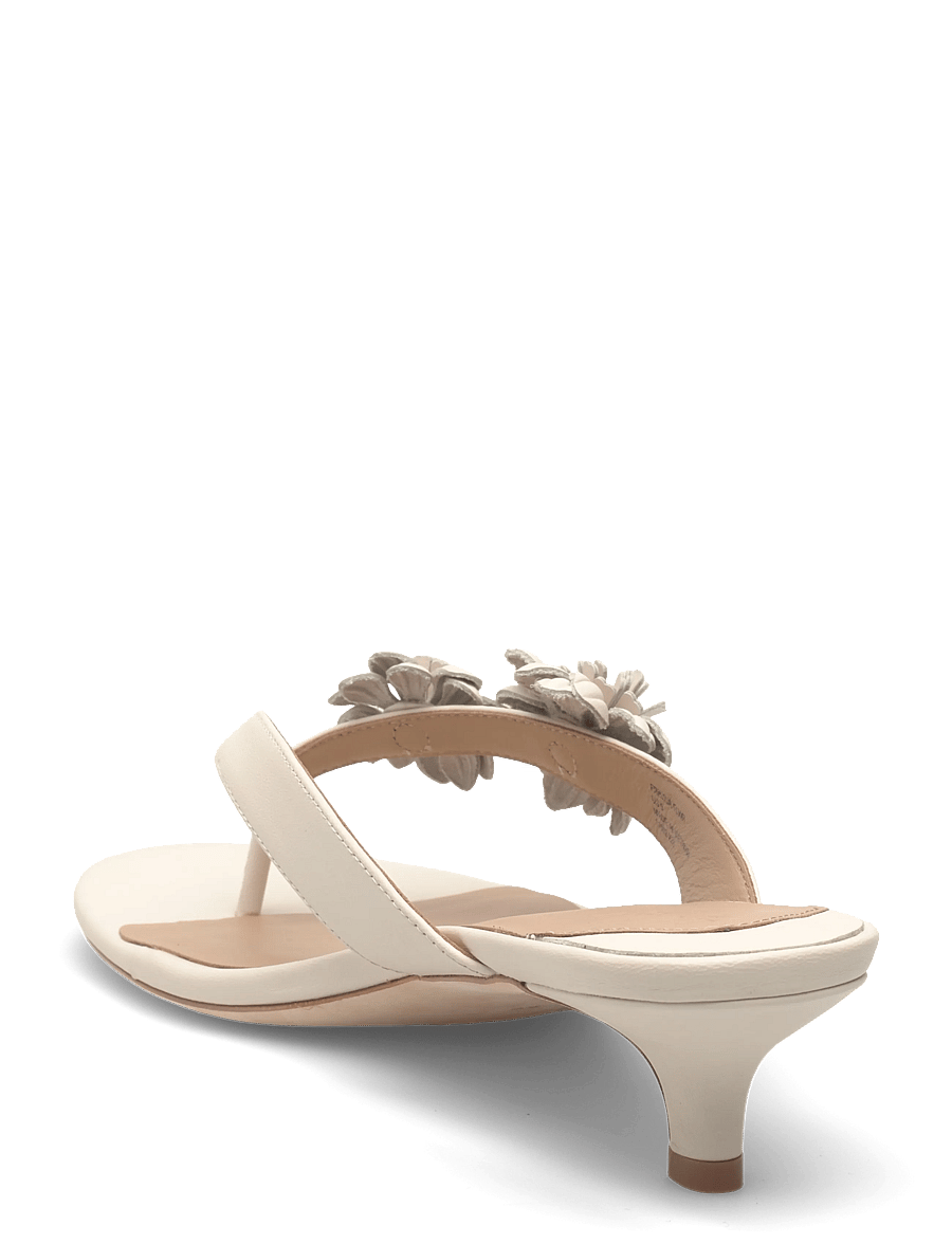 Lauren Ralph Lauren - SOFT NAPPA-FRNCSA FLWR-SN-HES - mules med klack - soft white - 2