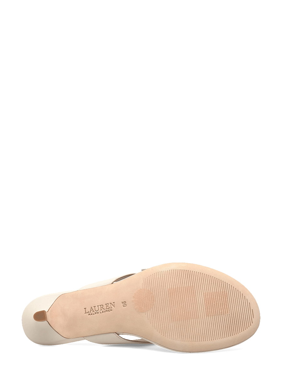 Lauren Ralph Lauren - SOFT NAPPA-FRNCSA FLWR-SN-HES - mules med klack - soft white - 4