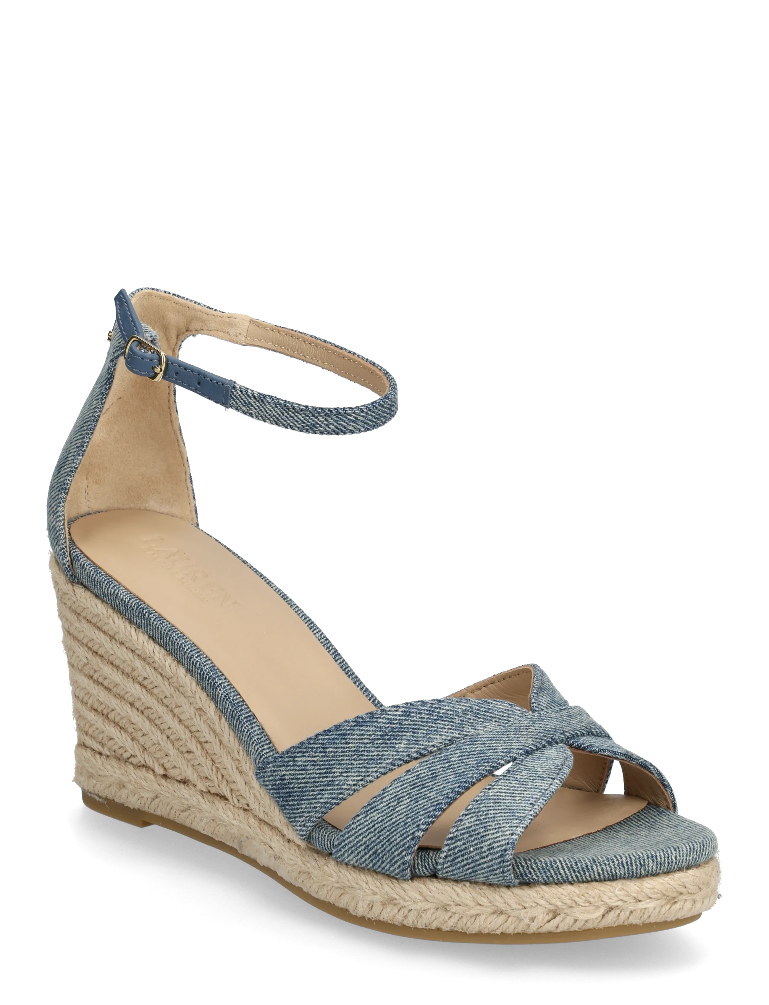 Lauren Ralph Lauren WASHED DENIM-NELLIE-ES-WED - Wedges - BLUE / blue