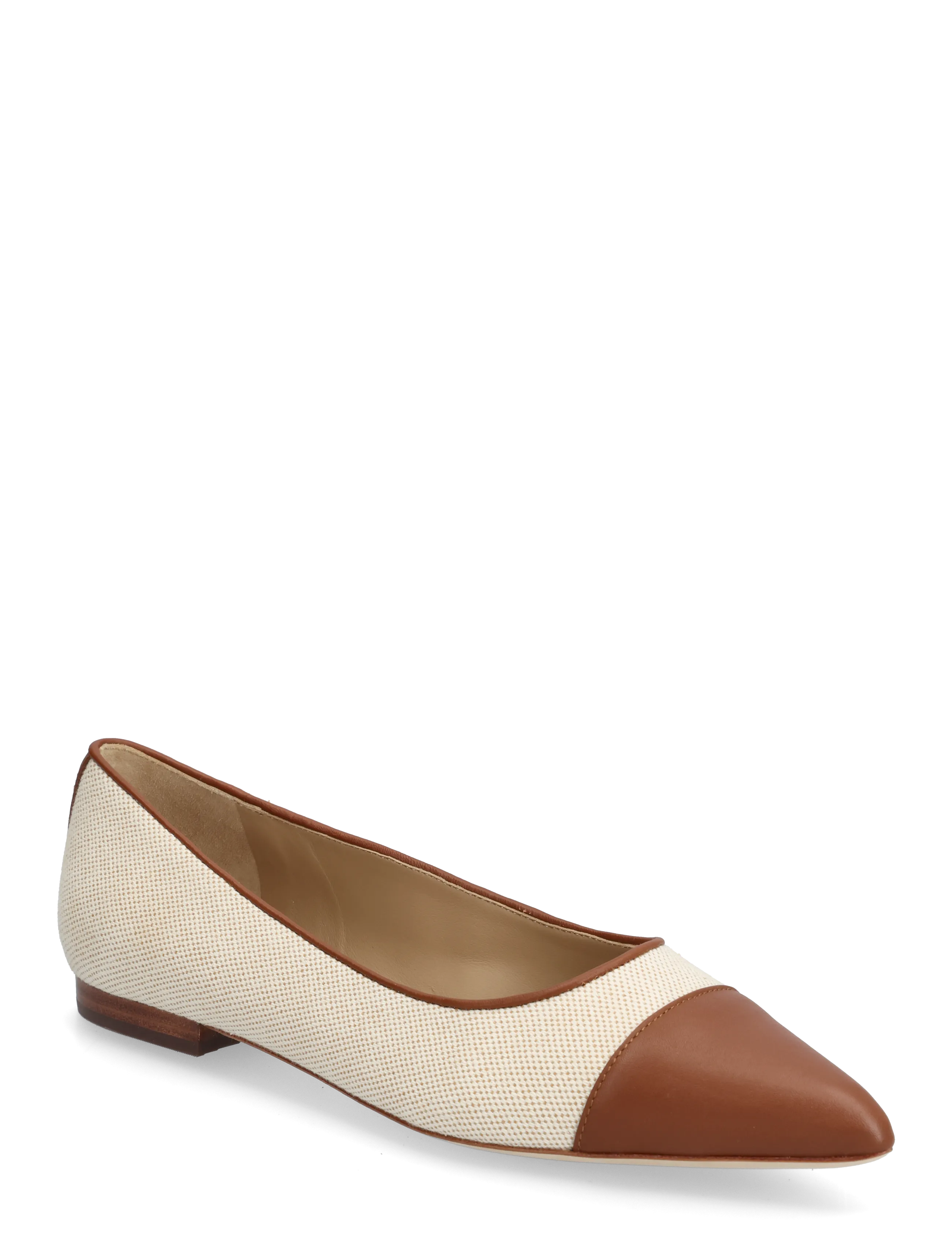 Lauren Ralph Lauren 802P10530003 - Ballerinasko - NTRL/BUFF/LAUREN / brown