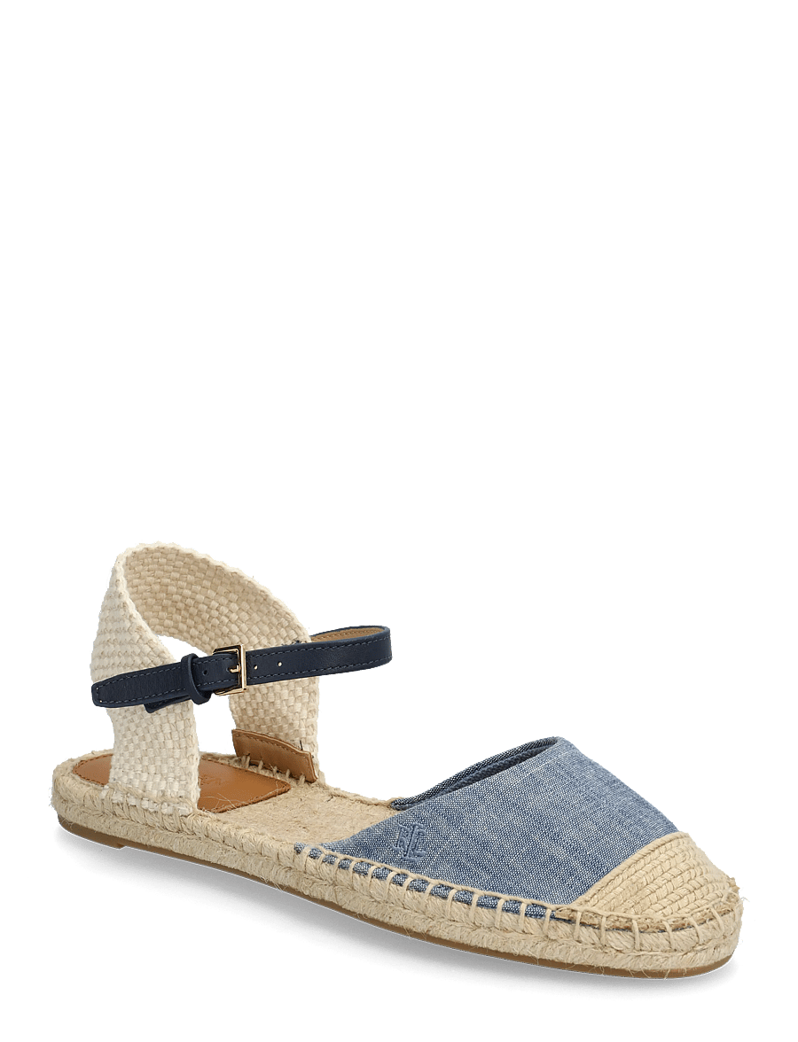 Lauren Ralph Lauren - CHMBR/SFT NPP/CRCHT-ROBBY FLAT-ES-F - espadrillos - blue/refined navy - 0