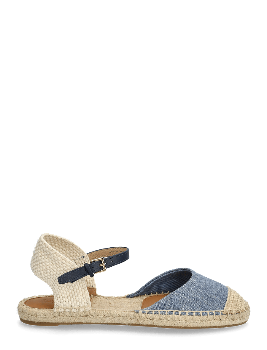 Lauren Ralph Lauren - CHMBR/SFT NPP/CRCHT-ROBBY FLAT-ES-F - espadrillos - blue/refined navy - 1