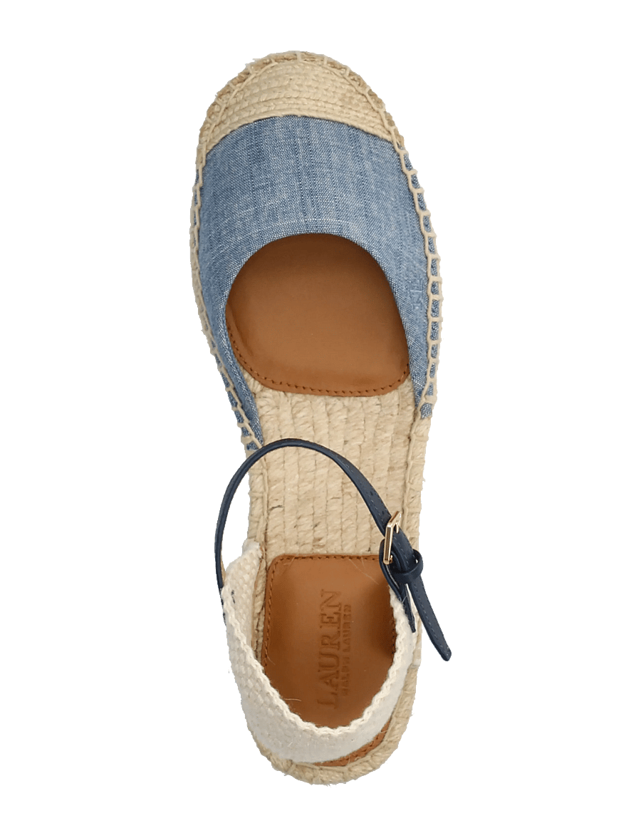 Lauren Ralph Lauren - CHMBR/SFT NPP/CRCHT-ROBBY FLAT-ES-F - espadrillos - blue/refined navy - 3