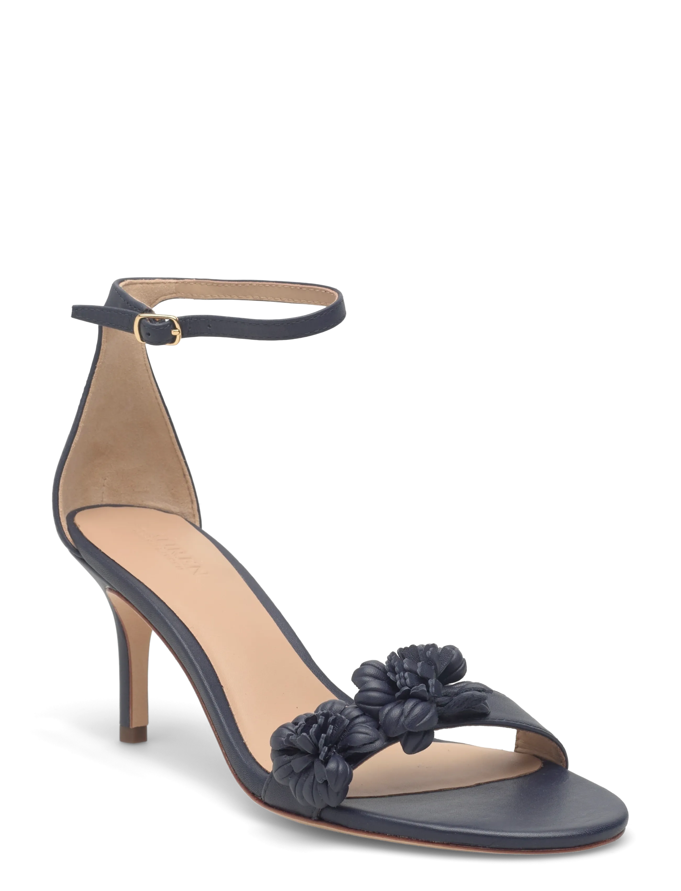Lauren Ralph Lauren SOFT NAPPA-ALLIE M FLWR-SN-HES - Sandalen mit Absatz - REFINED NAVY / navy
