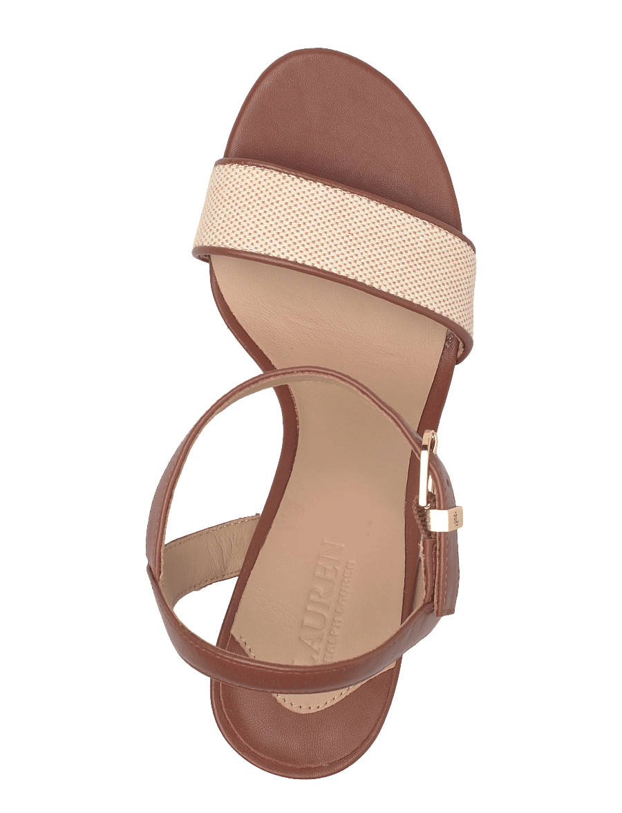 Lauren Ralph Lauren - CRSS DY CNV/SFT NPP-GWEN 3-SN-HES - sandaletten - ntrl/buff/lauren - 3