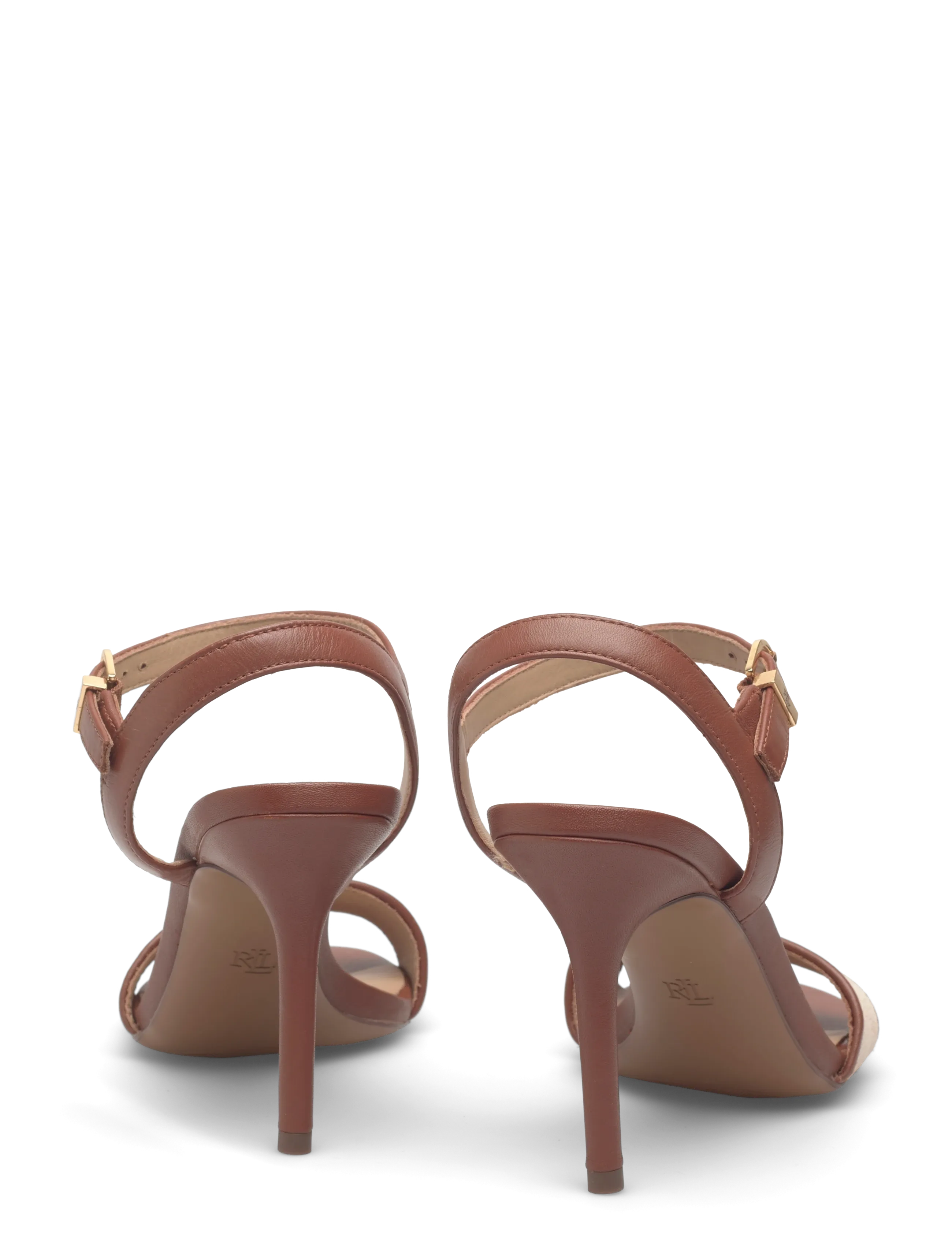 Lauren Ralph Lauren - CRSS DY CNV/SFT NPP-GWEN 3-SN-HES - sandales à talons - ntrl/buff/lauren - 4