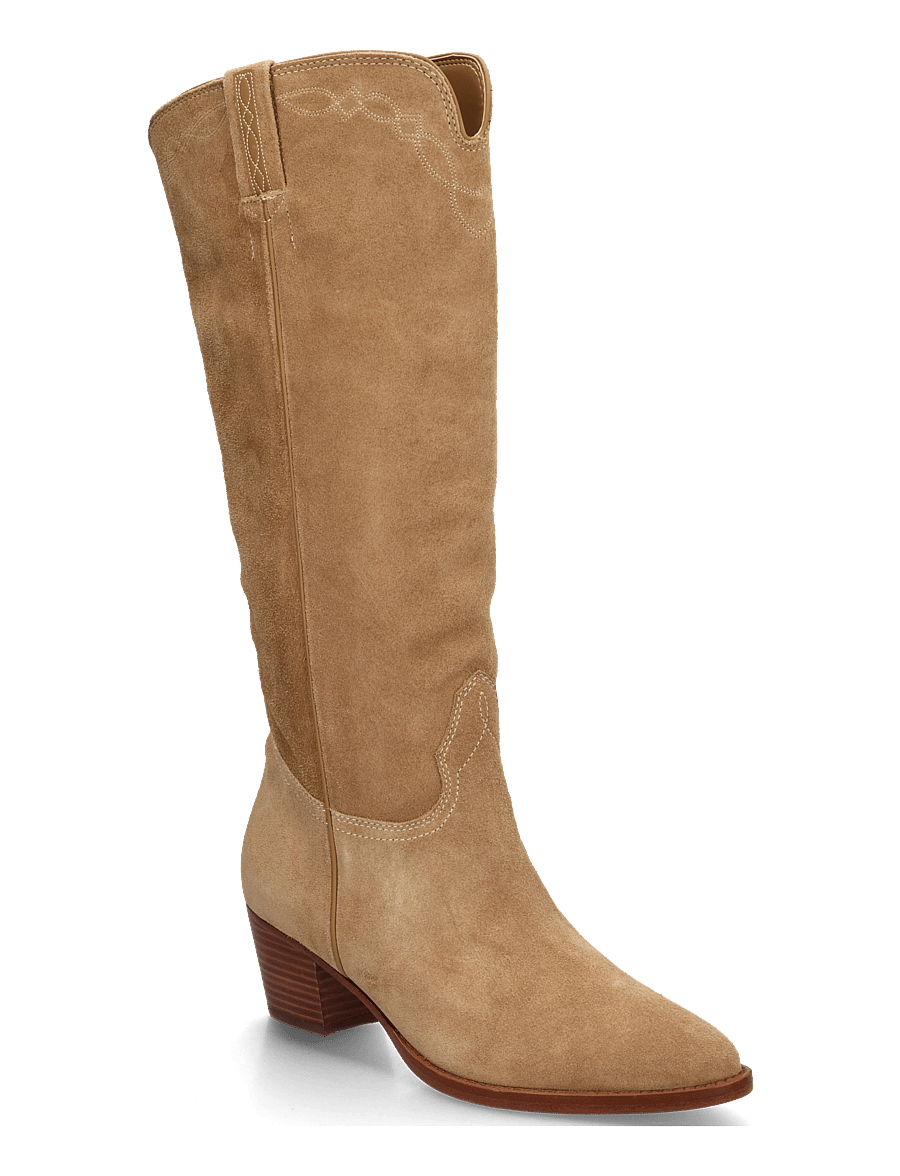 Lauren Ralph Lauren - Harpher Suede Tall Boot - cowboy-stiefel - camel/camel - 0