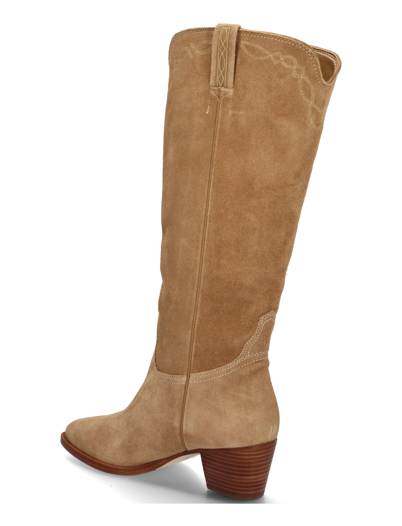 Lauren Ralph Lauren - Harpher Suede Tall Boot - cowboy-stiefel - camel/camel - 1