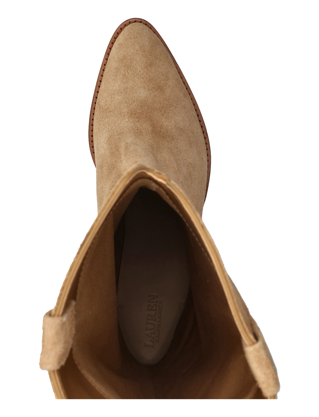 Lauren Ralph Lauren - Harpher Suede Tall Boot - cowboy-stiefel - camel/camel - 3
