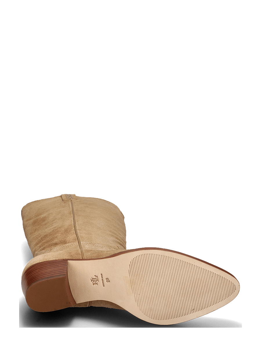Lauren Ralph Lauren - Harpher Suede Tall Boot - cowboy-stiefel - camel/camel - 4