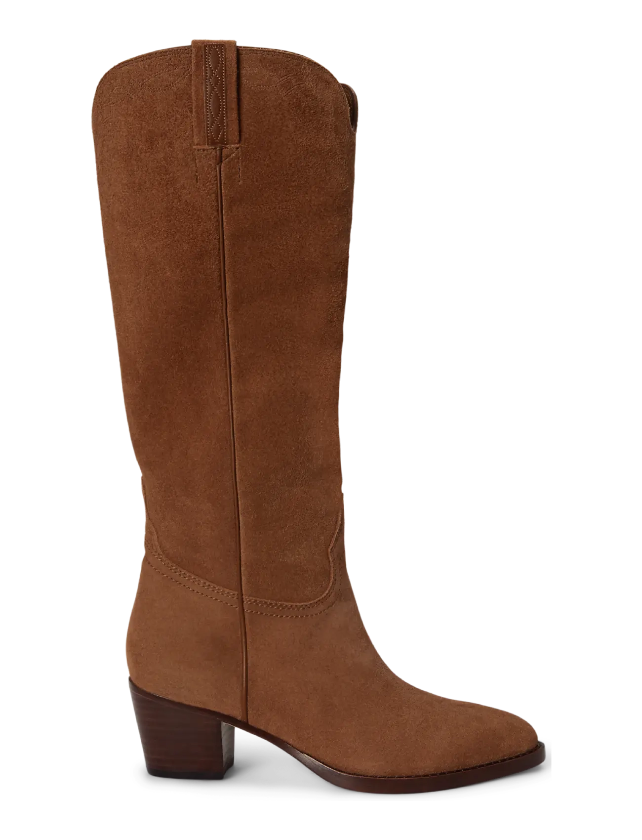 Lauren Ralph Lauren SUEDE/SOFT NAPPA-HARPHER TALL-BO-TA - Ralph Lauren - LIGHT TOBACCO/LIG / brown