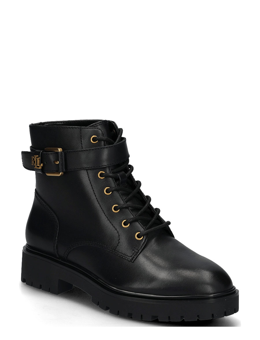 Lauren Ralph Lauren - SMOOTH CALF-ALLYSON LOGO-BO-BTE - heeled ankle boots - black - 0
