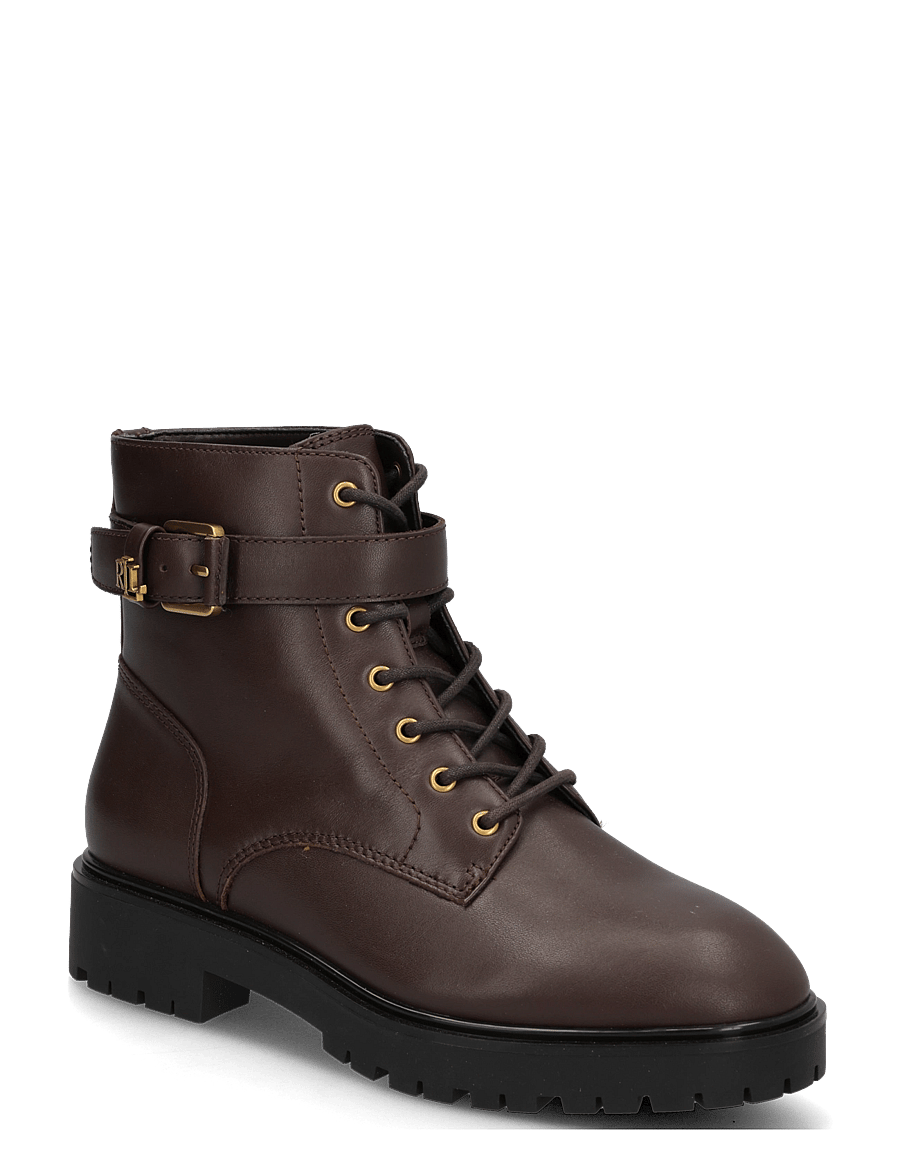 Lauren Ralph Lauren - SMOOTH CALF-ALLYSON LOGO-BO-BTE - stiefeletten mit absatz - chestnut brown - 0
