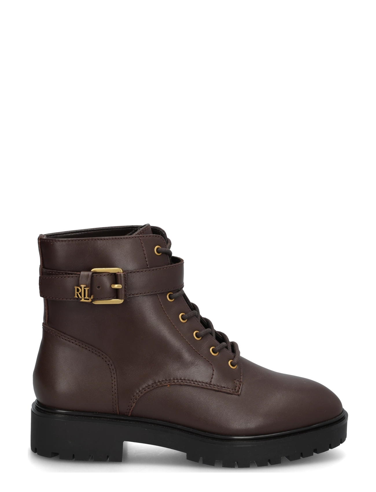 Lauren Ralph Lauren - SMOOTH CALF-ALLYSON LOGO-BO-BTE - stiefeletten mit absatz - chestnut brown - 1