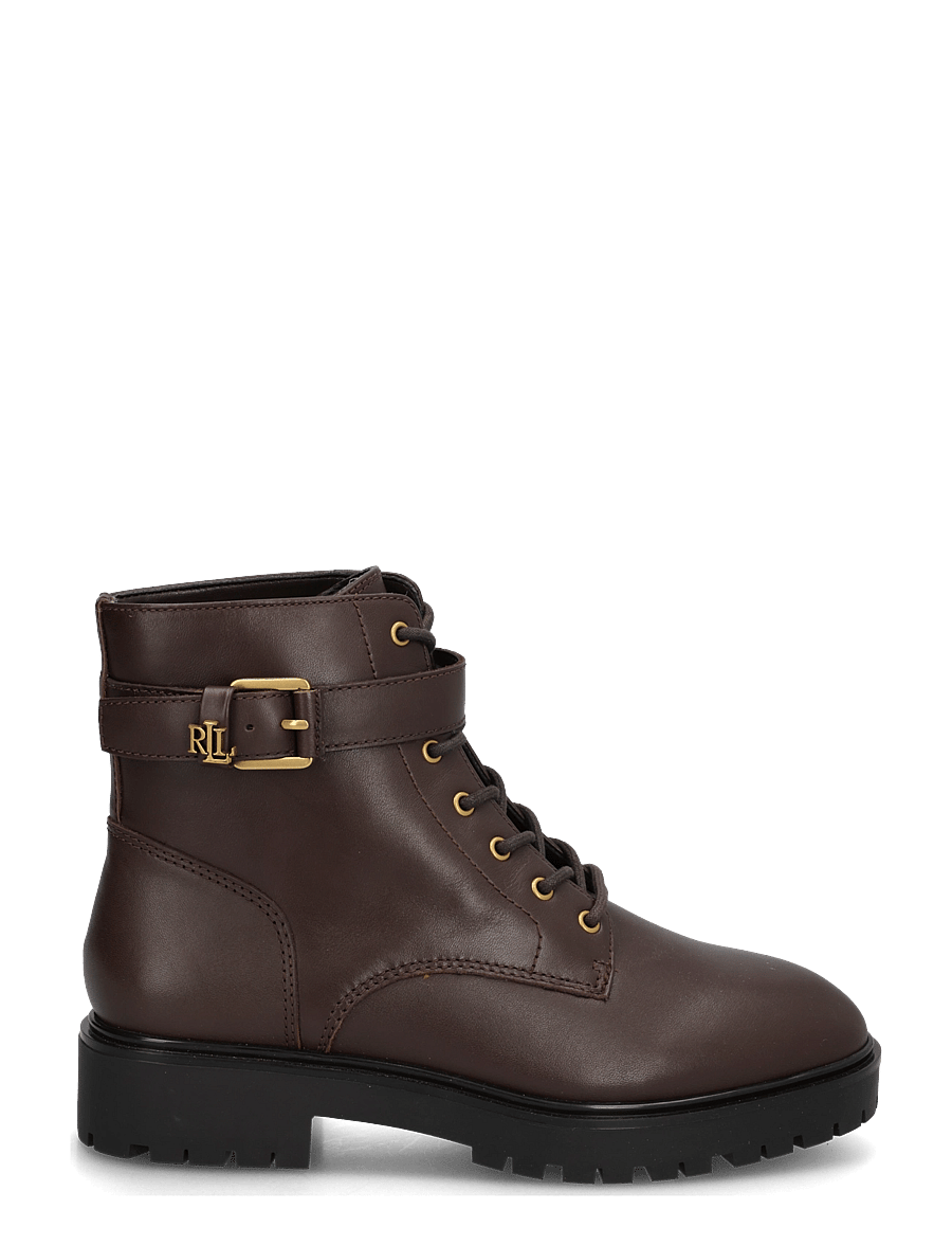 Lauren Ralph Lauren - SMOOTH CALF-ALLYSON LOGO-BO-BTE - stiefeletten mit absatz - chestnut brown - 1