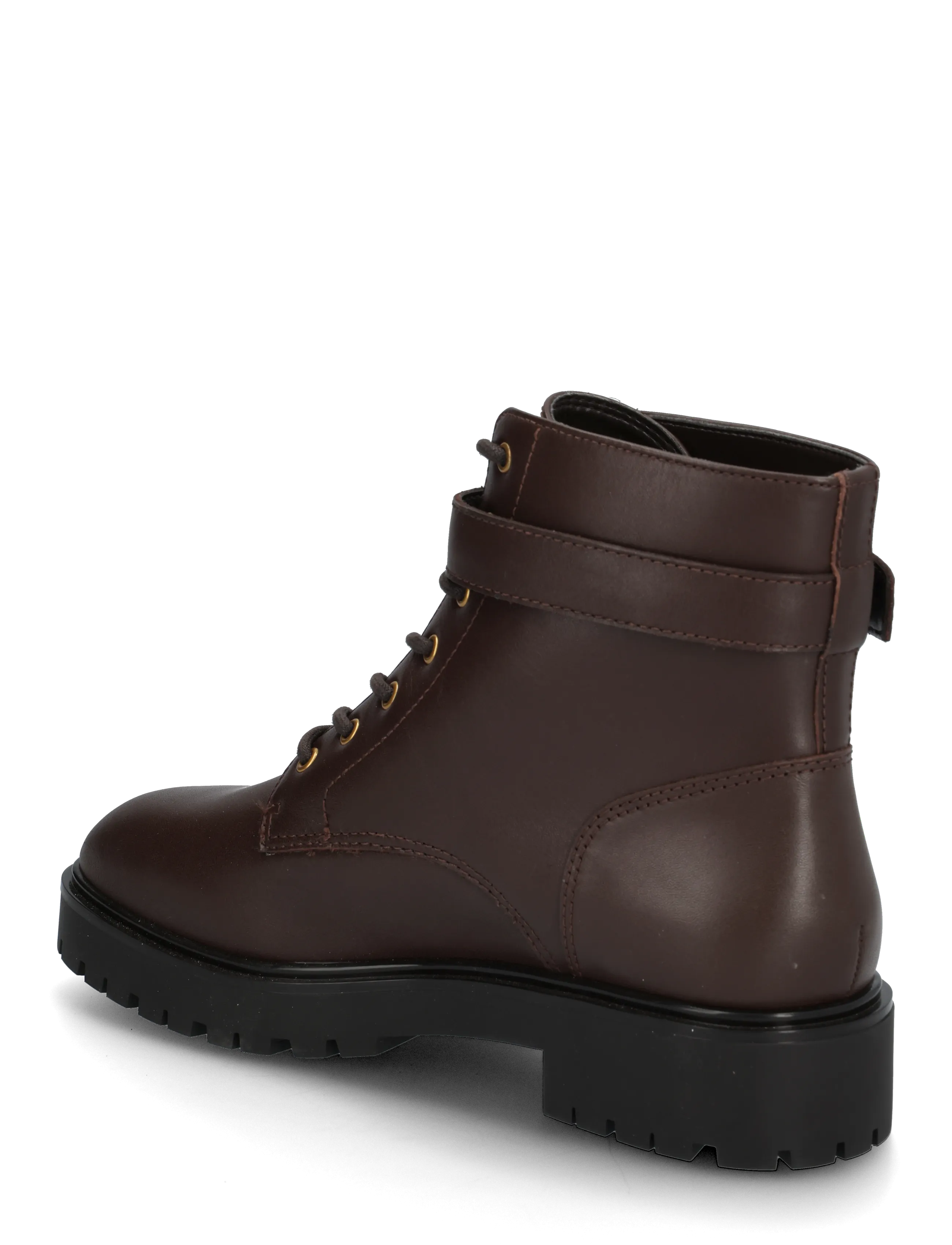 Lauren Ralph Lauren - Allyson kalvskinnsboots logotyp på hälla - stövletter - chestnut brown - 2