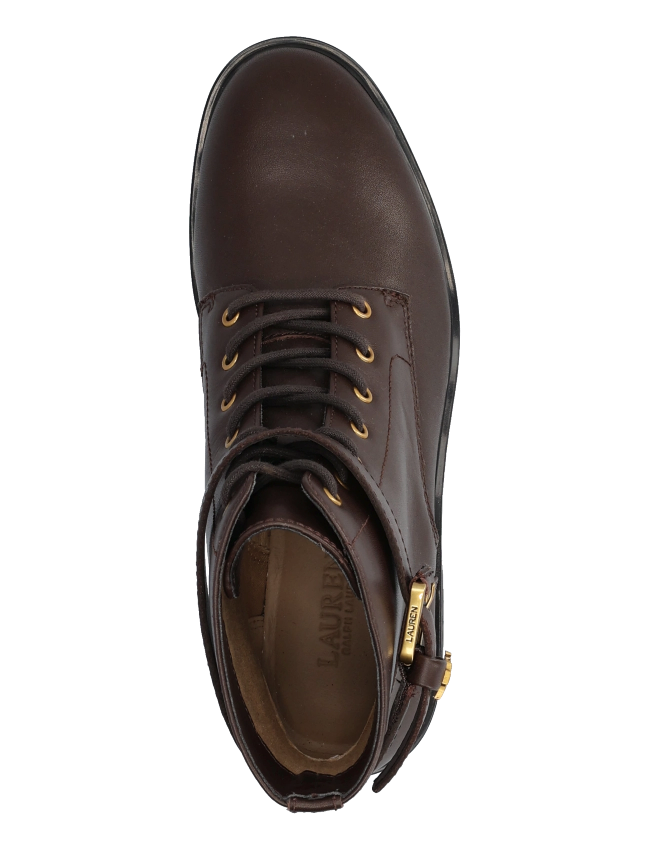Lauren Ralph Lauren - SMOOTH CALF-ALLYSON LOGO-BO-BTE - stiefeletten mit absatz - chestnut brown - 3