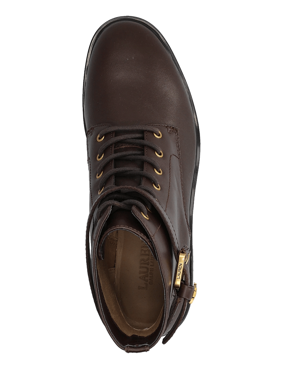Lauren Ralph Lauren - SMOOTH CALF-ALLYSON LOGO-BO-BTE - stiefeletten mit absatz - chestnut brown - 3