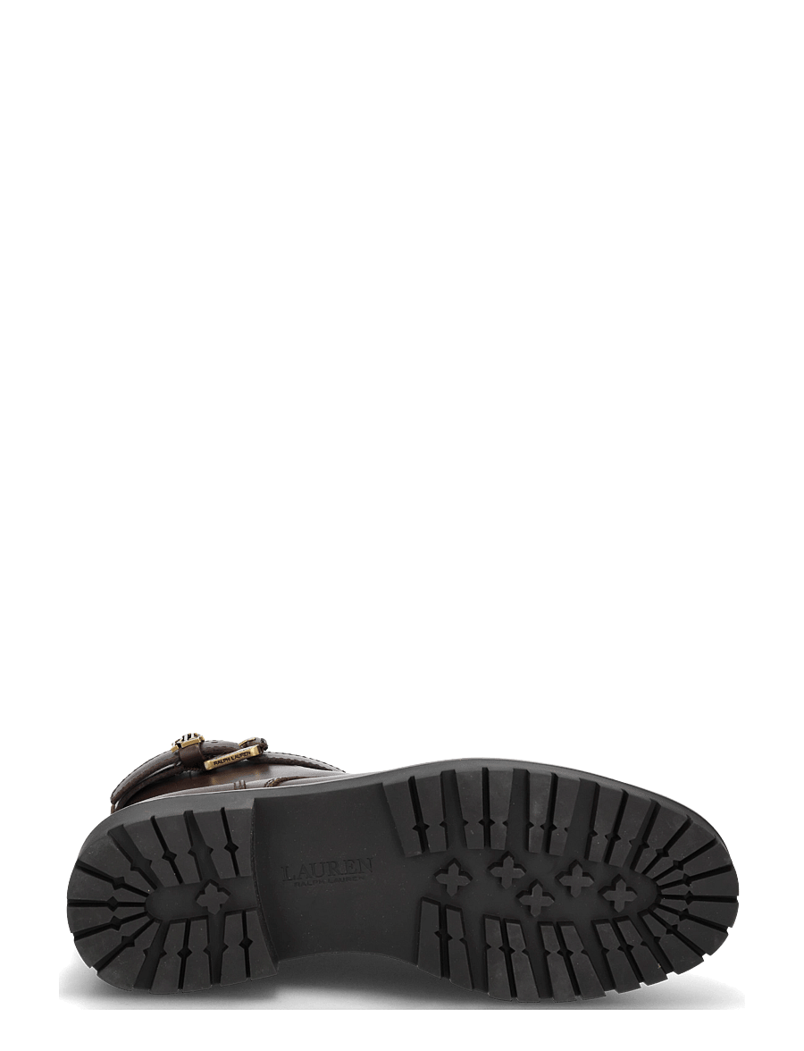 Lauren Ralph Lauren - SMOOTH CALF-ALLYSON LOGO-BO-BTE - stiefeletten mit absatz - chestnut brown - 4