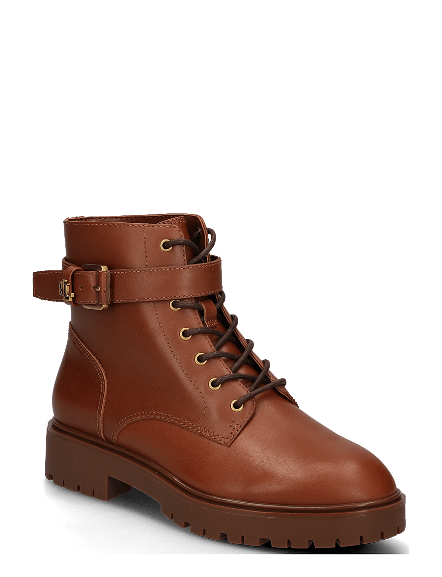 Lauren Ralph Lauren - SMOOTH CALF-ALLYSON LOGO-BO-BTE - stiefeletten mit absatz - lauren tan - 0