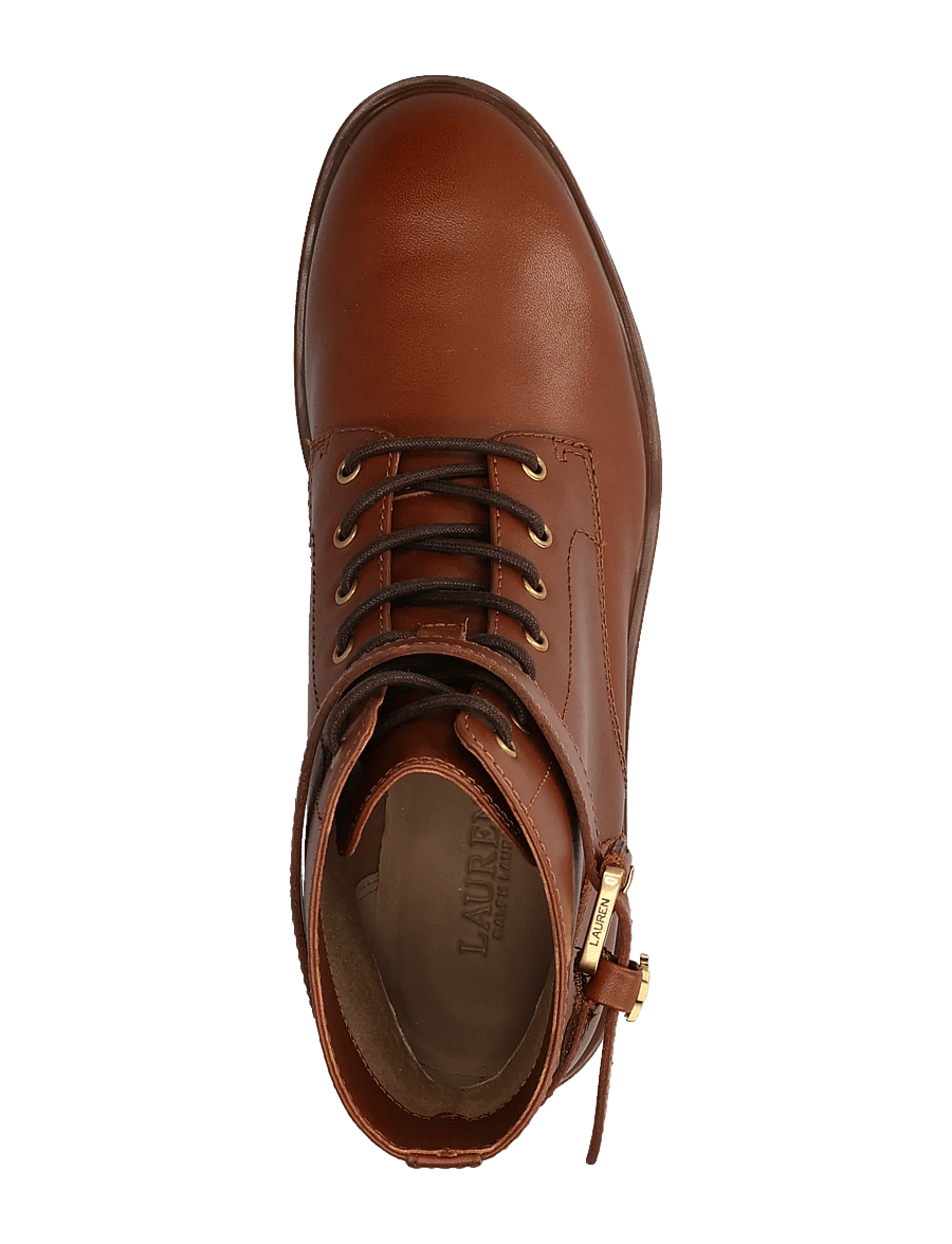 Lauren Ralph Lauren - Allyson Calfskin Logo-Keeper Bootie - kontsaga poolsaapad - lauren tan - 3