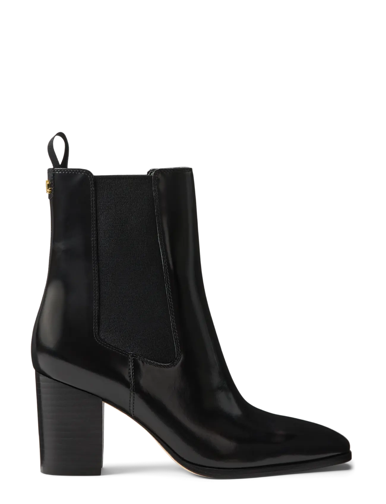 Lauren Ralph Lauren GLAZED CALF-RLYN BTE HL-BO-BTE - Støvletter - BLACK / black