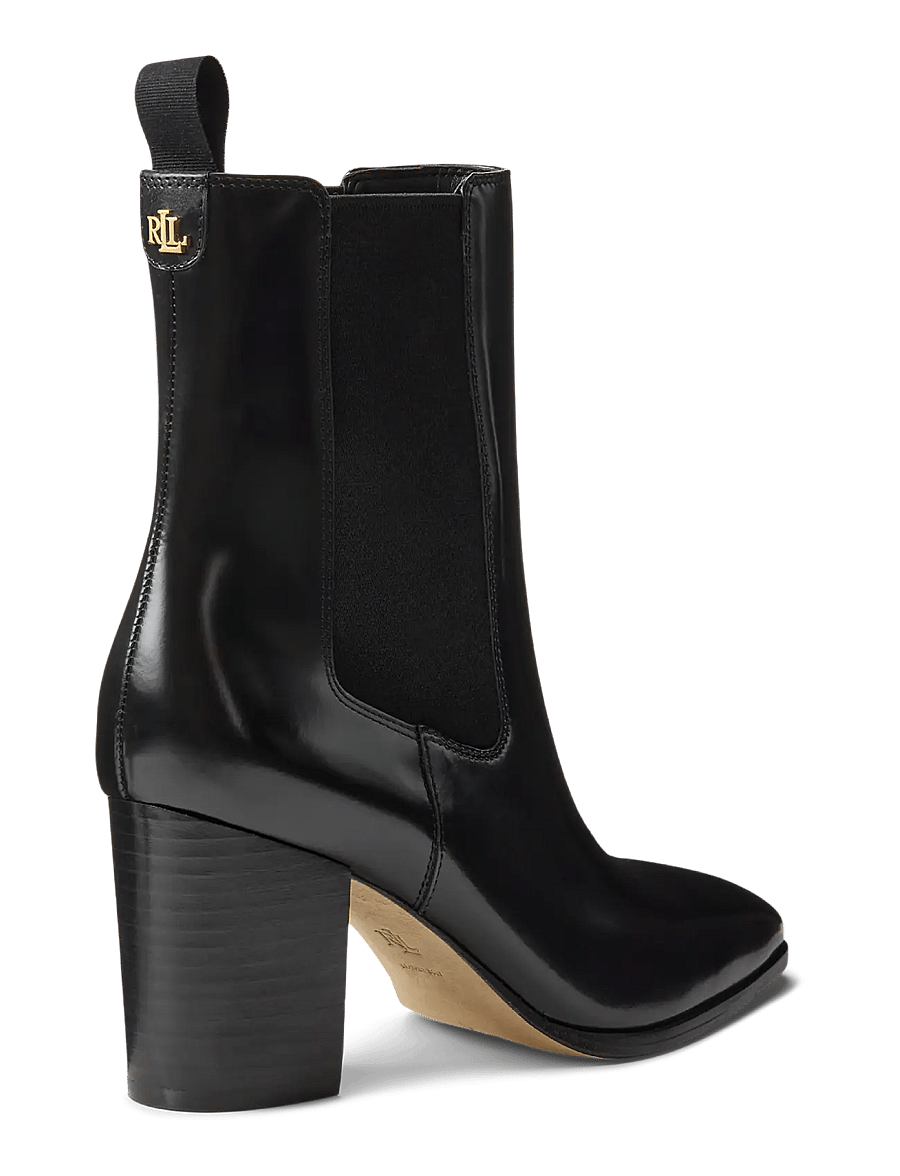 Lauren Ralph Lauren - GLAZED CALF-RLYN BTE HL-BO-BTE - støvletter - black - 1