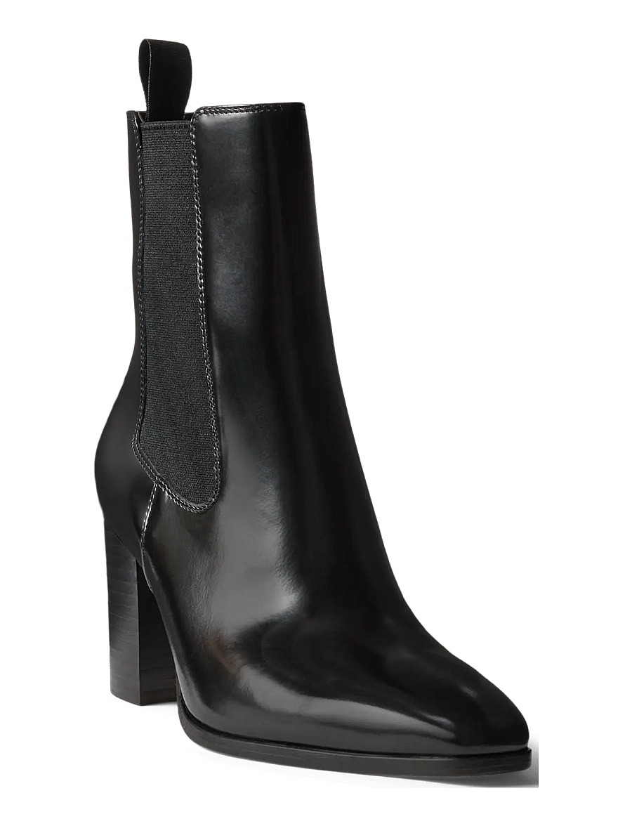 Lauren Ralph Lauren - GLAZED CALF-RLYN BTE HL-BO-BTE - støvletter - black - 2