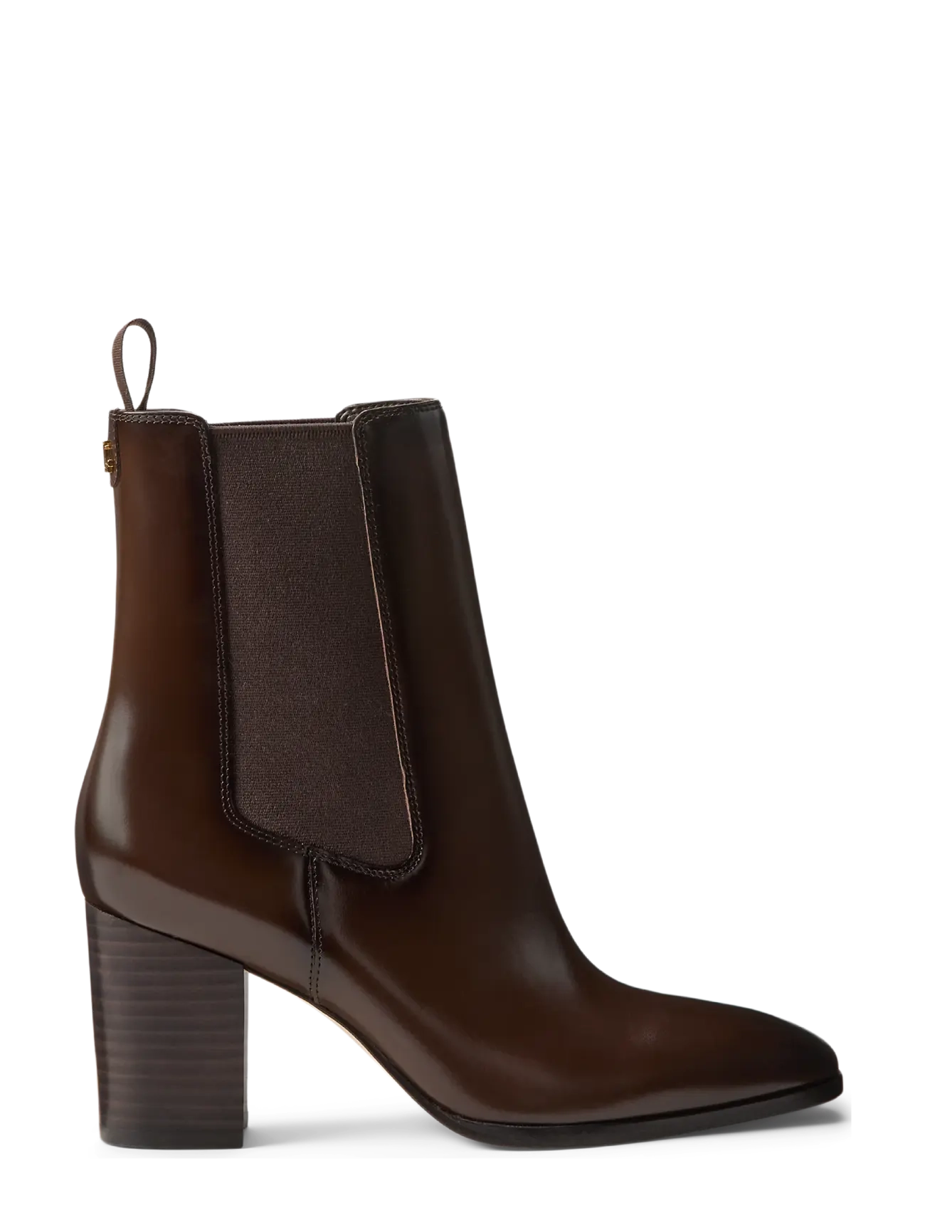 Lauren Ralph Lauren GLAZED CALF-RLYN BTE HL-BO-BTE - Ankle boots - CHESTNUT BROWN / brown