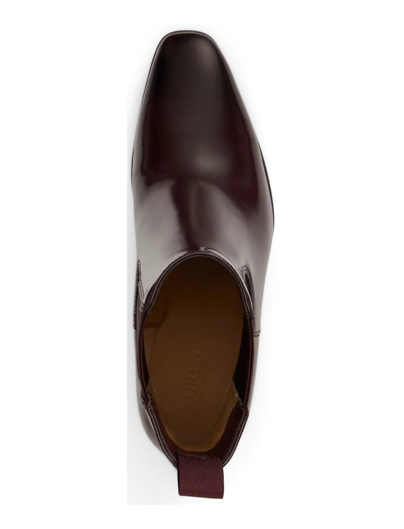Lauren Ralph Lauren - GLAZED CALF-RLYN BTE HL-BO-BTE - heeled ankle boots - dark garnet - 2
